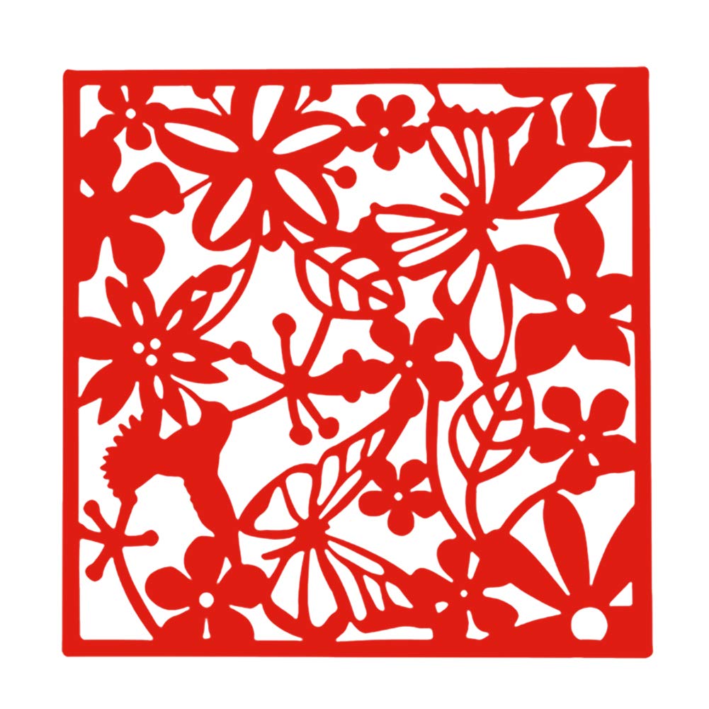 YIZUNNU PVC Hanging Room Divider Screen - Decorative Partition Panel for Living Room, Dining Room, Office & Restaurant Decor (12-Piece Set, Red) | Perfect for Space Division, Privacy & Stylish Interior Design