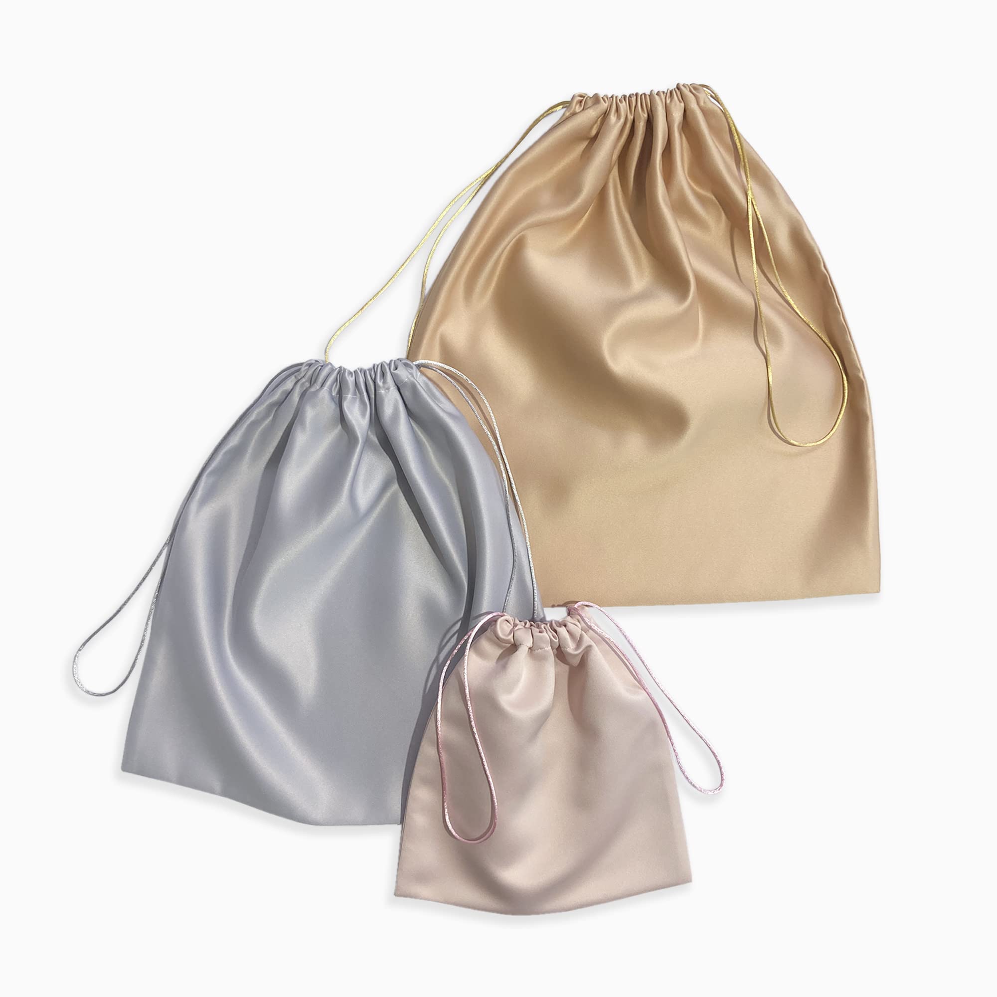 Luxury Gold Silk Satin Dust Bag for Jewelry Storage - XX-Large 40x40