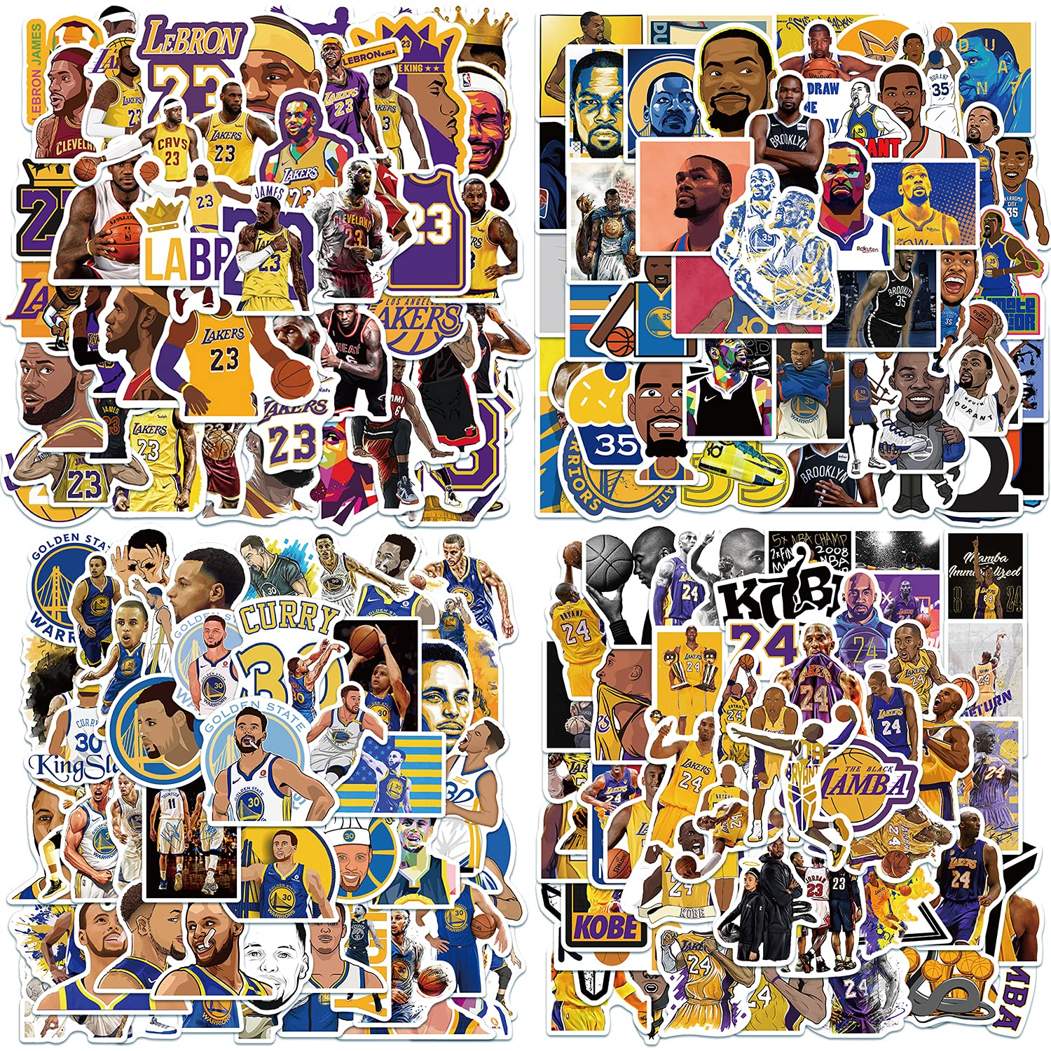 200pcs Basketball Star Vinyl Stickers - Waterproof Decals for Phone, Laptop, Snowboard, Bicycle, Motorcycle, Car, Guitar & More | DIY Customization for Sports Fans & Gift Giving