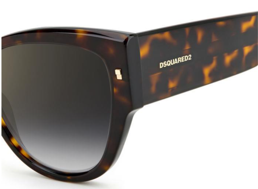 DSQUARED2 D2 0016/S Sunglasses - Polarized Aviator Style for Men & Women - UV Protection for Outdoor Activities, Driving & Fashion
