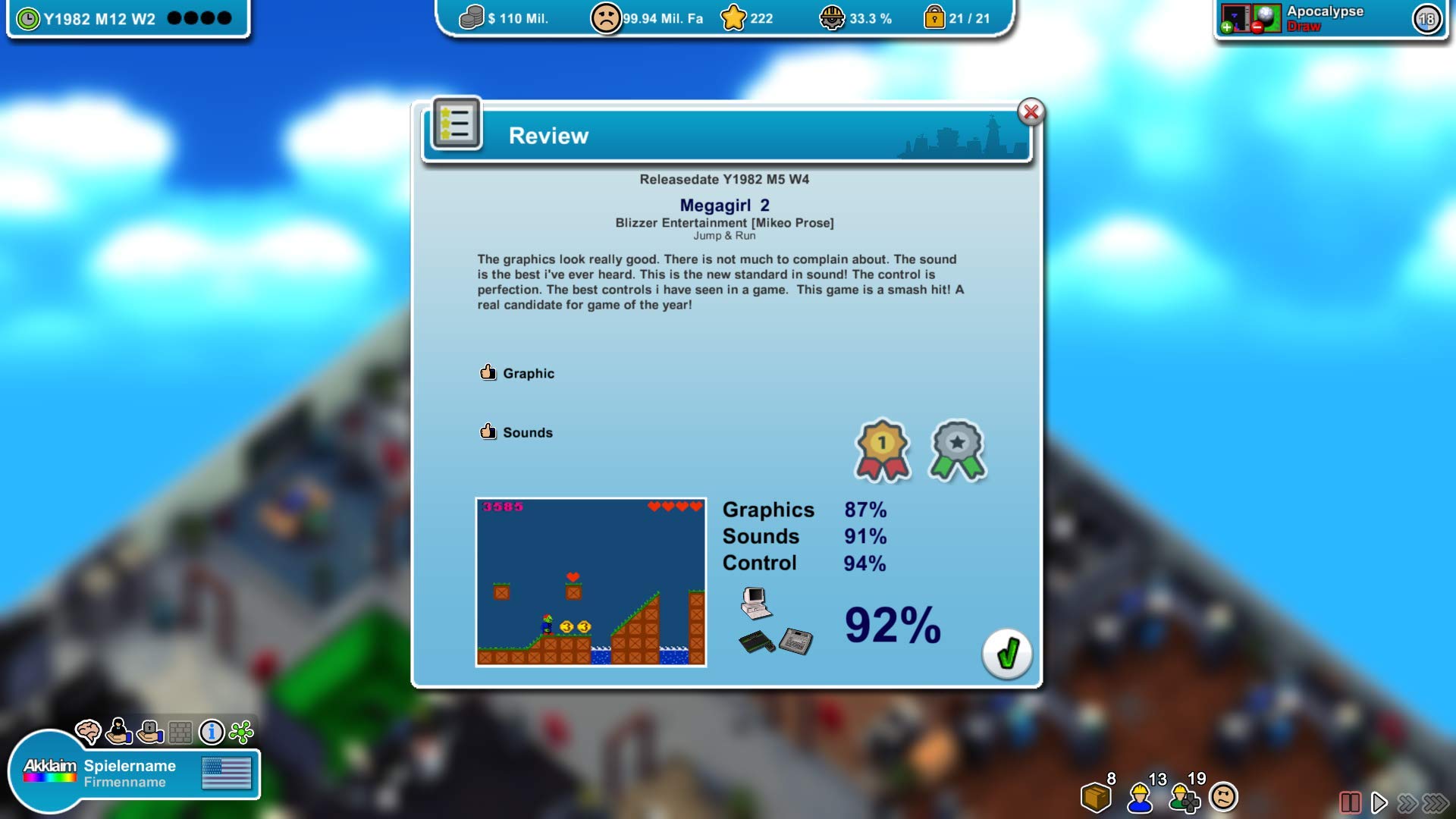 Mad Games Tycoon for Nintendo Switch - Business Simulation Game | Build & Manage Your Gaming Empire | Perfect for Aspiring Game Developers & Strategy Lovers