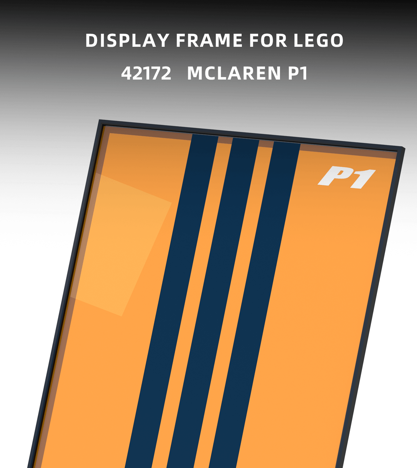 Lego Technic McLaren P1 42172 Wall Mount Display Stand - Secure & Stylish Hanging Solution for Lego Car Models - Perfect for Home, Office, or Gift Showcase