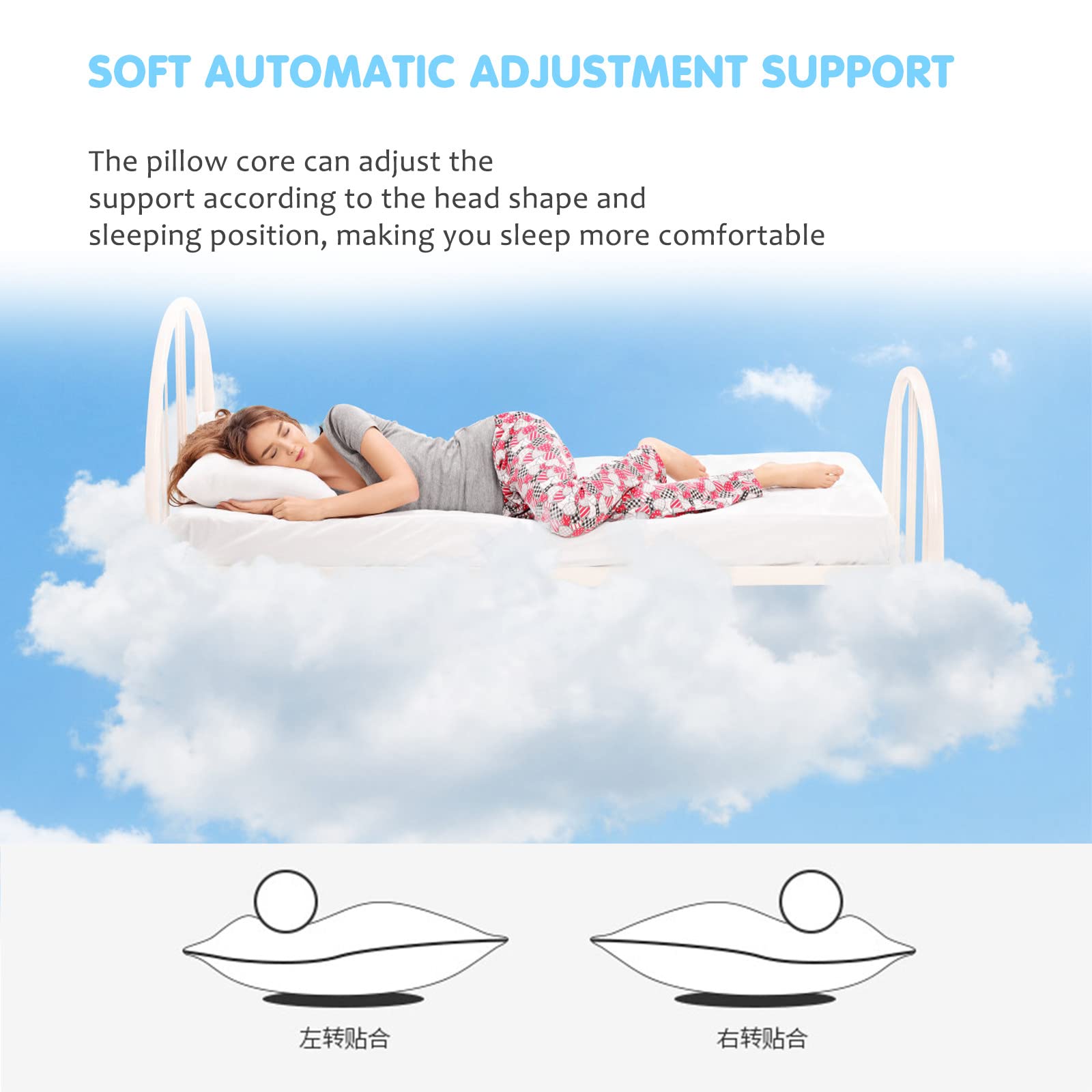 Cool Gel Memory Foam Pillow for Neck Pain - Adjustable & Breathable for Better Sleep