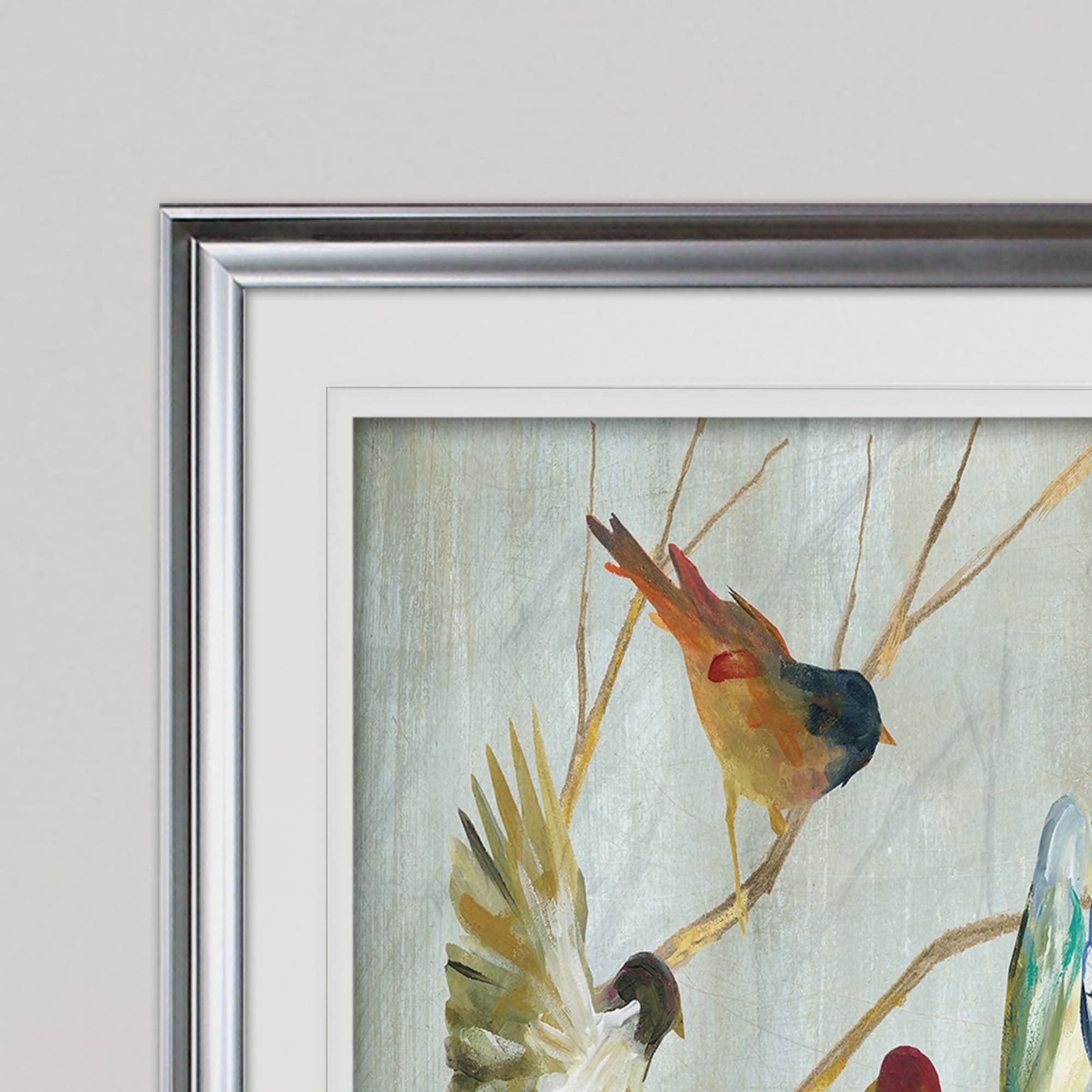 WEXFORD HOME Spring Migration Premium Framed Wall Art Print - Nature Inspired Decor for Living Room, Bedroom & Office