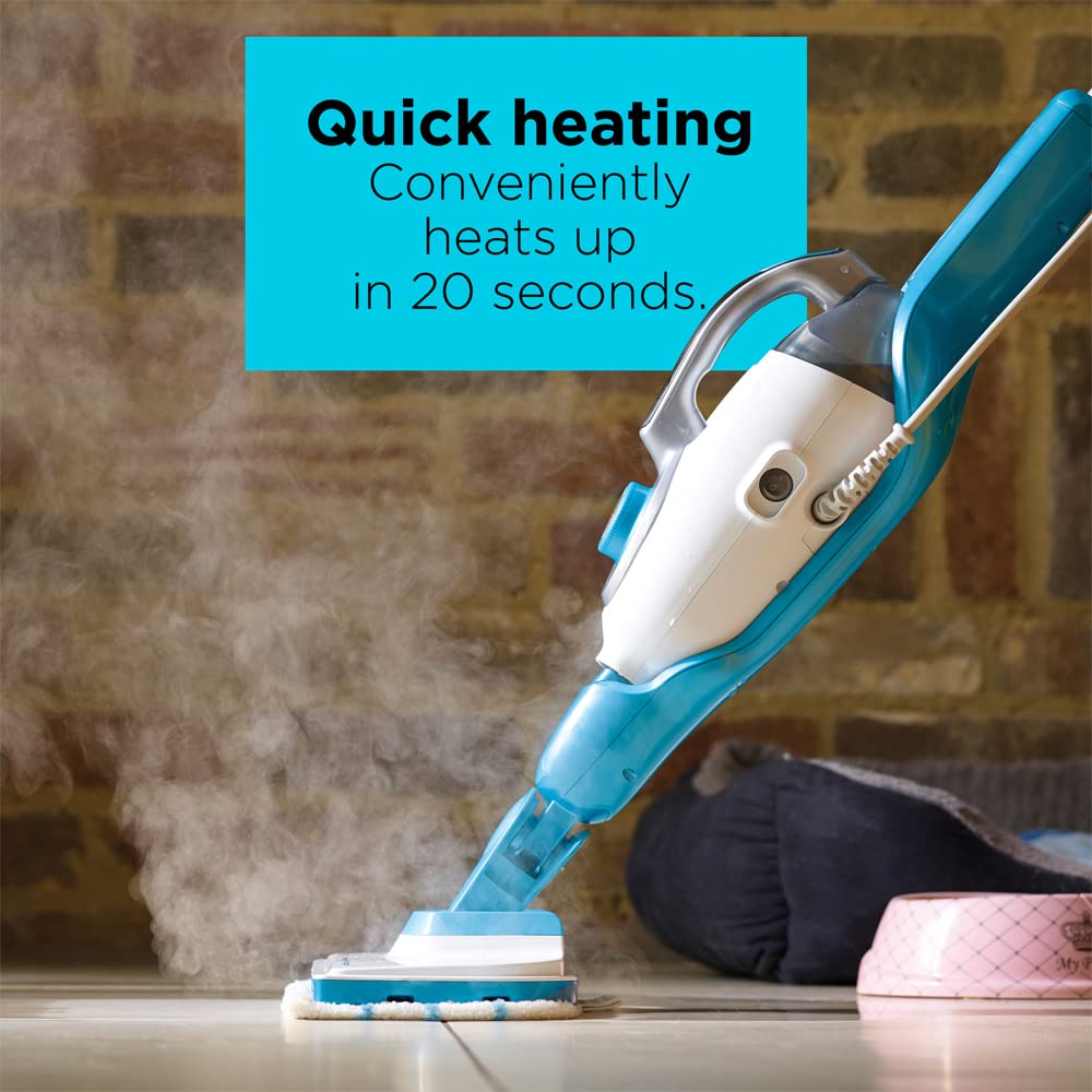 BLACK+DECKER 7-in-1 Steam Mop with SteamGlove Handheld Steamer (HSMC1361SGP) - Multi-Surface Cleaner for Floors, Carpets & Upholstery | Perfect for Home & Office Deep Cleaning