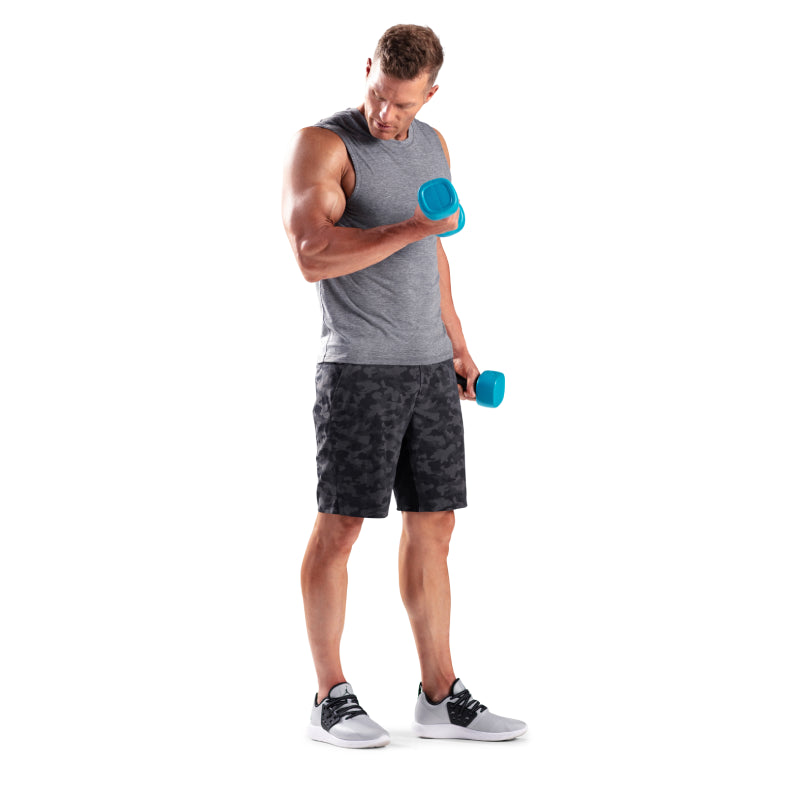 ProForm Square Dumbbells 5 lbs Pair (2 x 5 lbs) - Durable Polypropylene Coated Weights for Home Gym, Strength Training & Fitness Workouts