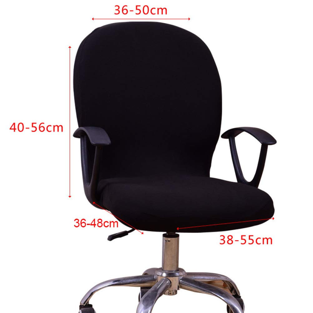 LUCACO Stretchable Swivel Chair Cover - Washable & Removable Office Chair Slipcover for Home & Computer Desk - Perfect for Home Office, Gaming & Study Room Decor