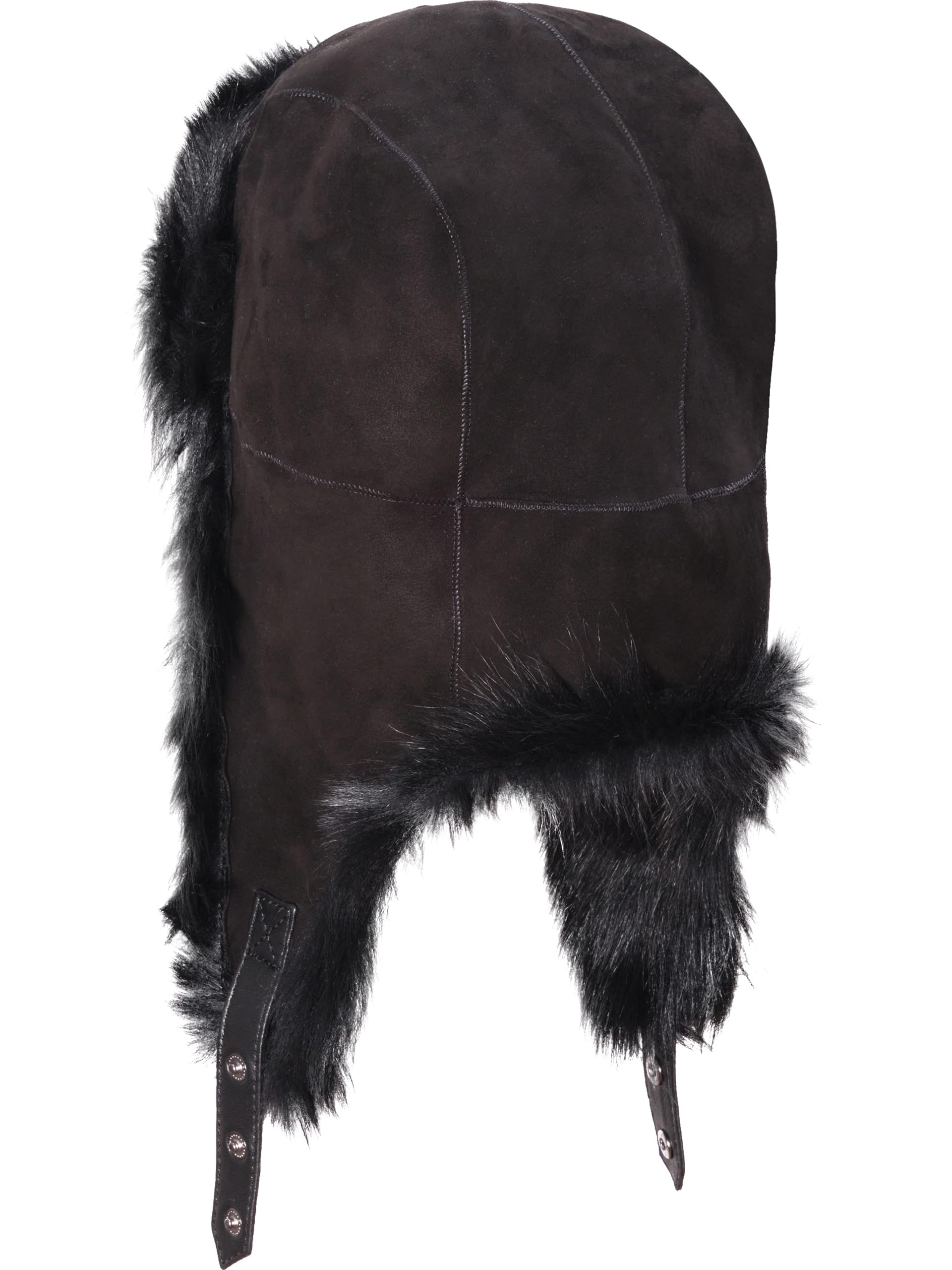 Everest Ultra-Warm Shearling Trapper Hat for Men & Women – Genuine Leather Winter Hat with Ear Flaps – Perfect for Skiing, Snowboarding & Cold Weather Outdoor Activities