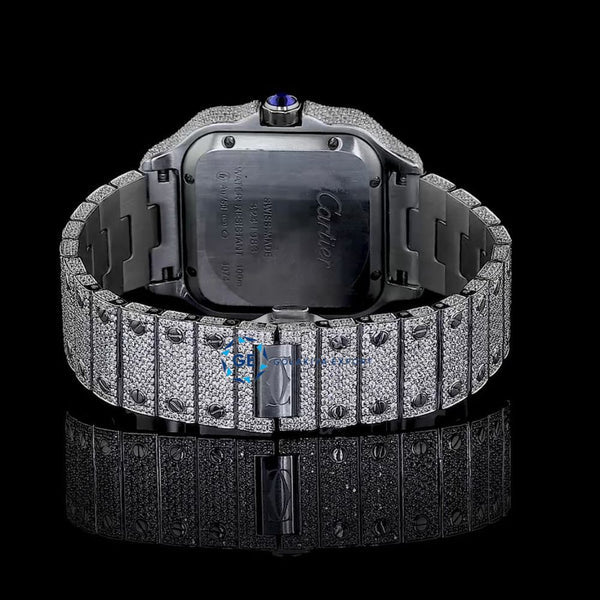 Luxury Iced Out Rainbow Numeric Rapper Watch for Men - Hip Hop Style Bling Diamond Watch for Parties, Concerts & Special Events