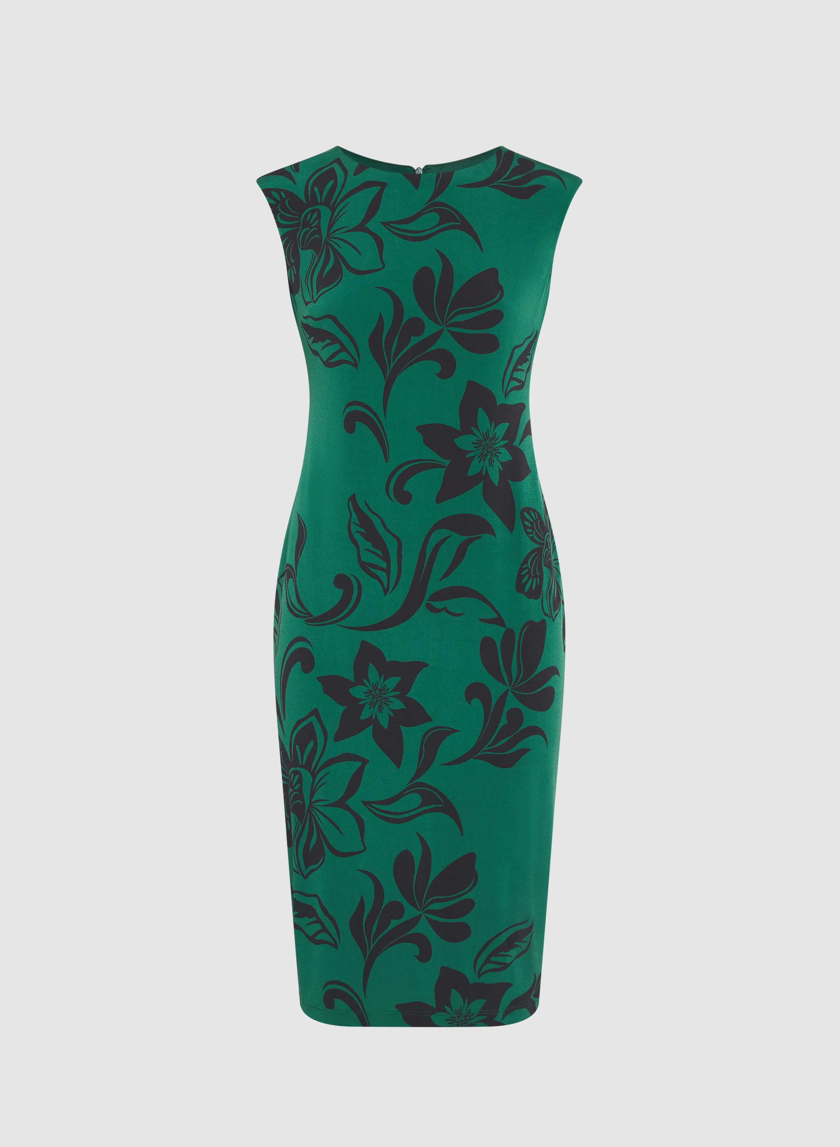 Floral Jersey Dress for Women - Comfortable Summer Maxi Dress with V-Neck & Flowy Design - Perfect for Beach, Vacation, and Casual Outings