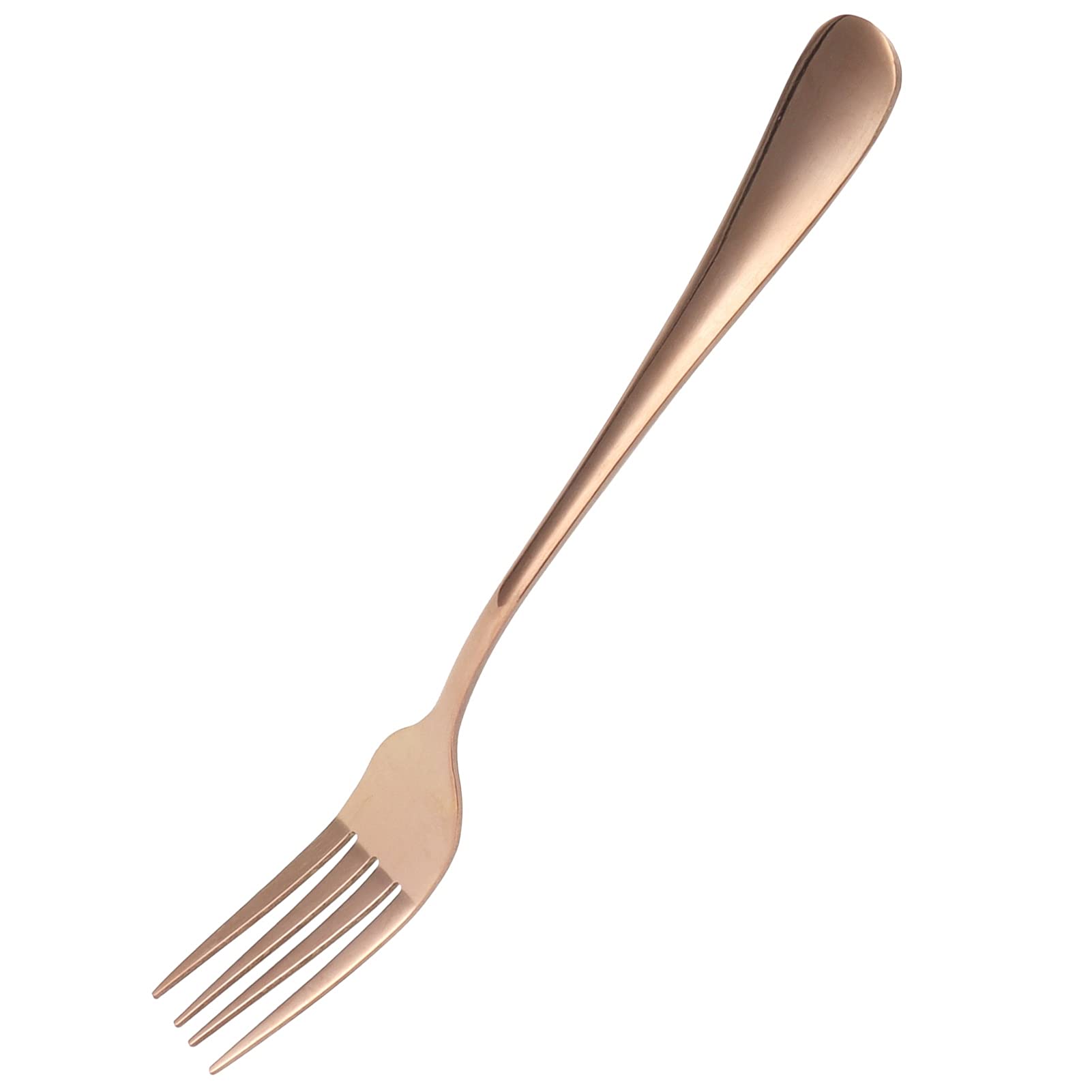 Rose Gold Electroplated Flatware Forks - Elegant Cutlery Set for Weddings, Housewarming, Banquets, Family Dinners & Birthday Parties - Perfect for Fine Dining & Special Occasions