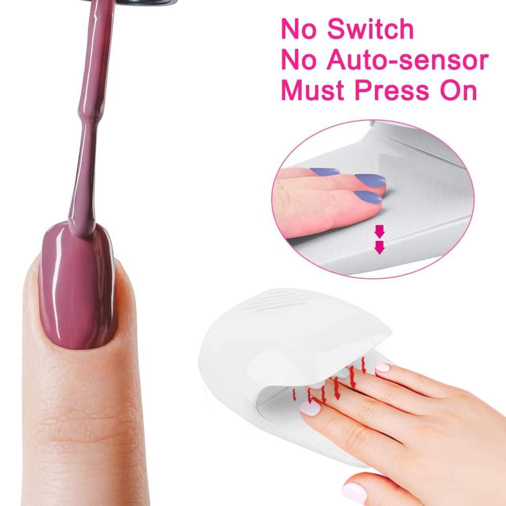 Portable Nail Polish Dryer Fan for Kids & Adults - Fast Drying Electric Nail Art Machine for Home, Salon & Travel - Perfect for Manicure Kits, Gel Polish & Regular Nail Polish Drying