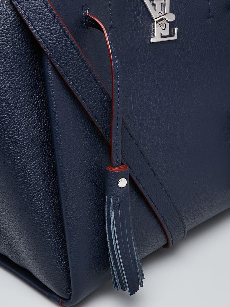 Authentic LV Lockme To Handbag - Luxury Leather Tote Bag in Marine Rouge | Perfect for Work, Travel & Everyday Elegance