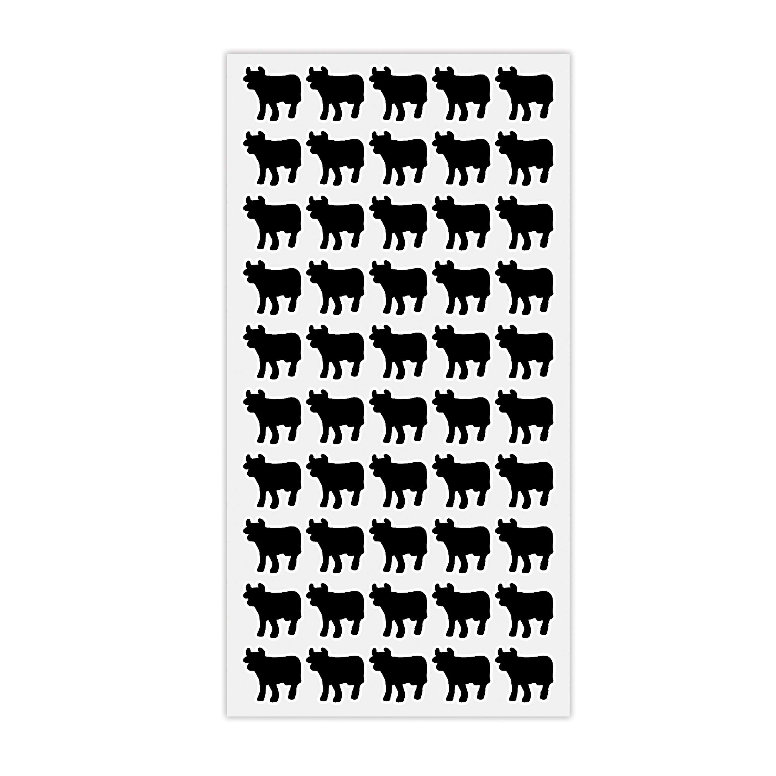 Wedding Meal Choice Stickers - 50pcs Beef & Black Food Indicator Labels for Wedding Reception Seating & Buffet - Perfect for Guest Meal Selection & Dietary Preferences