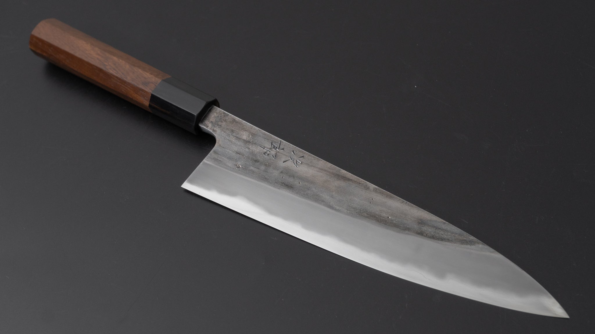 Jiro Tsuchime Petty Knife 180mm - High Carbon Steel Blade with Taihei Tagayasan Handle (#475) - Perfect for Sushi, Vegetables & Precision Cutting