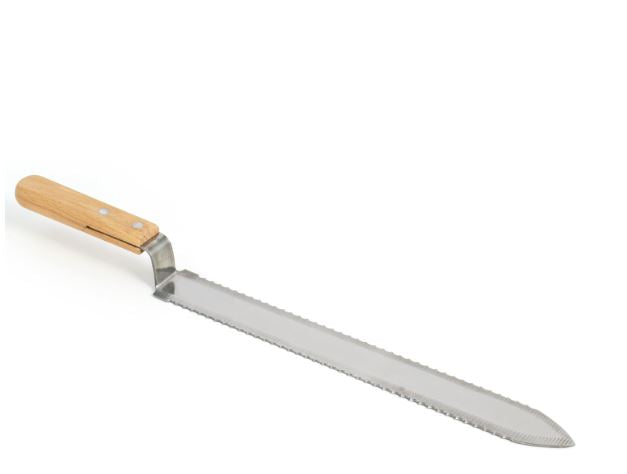 Double Sided Serrated Uncapping Knife for Beekeeping - Stainless Steel Honeycomb Scraper for Hive Maintenance & Honey Harvesting