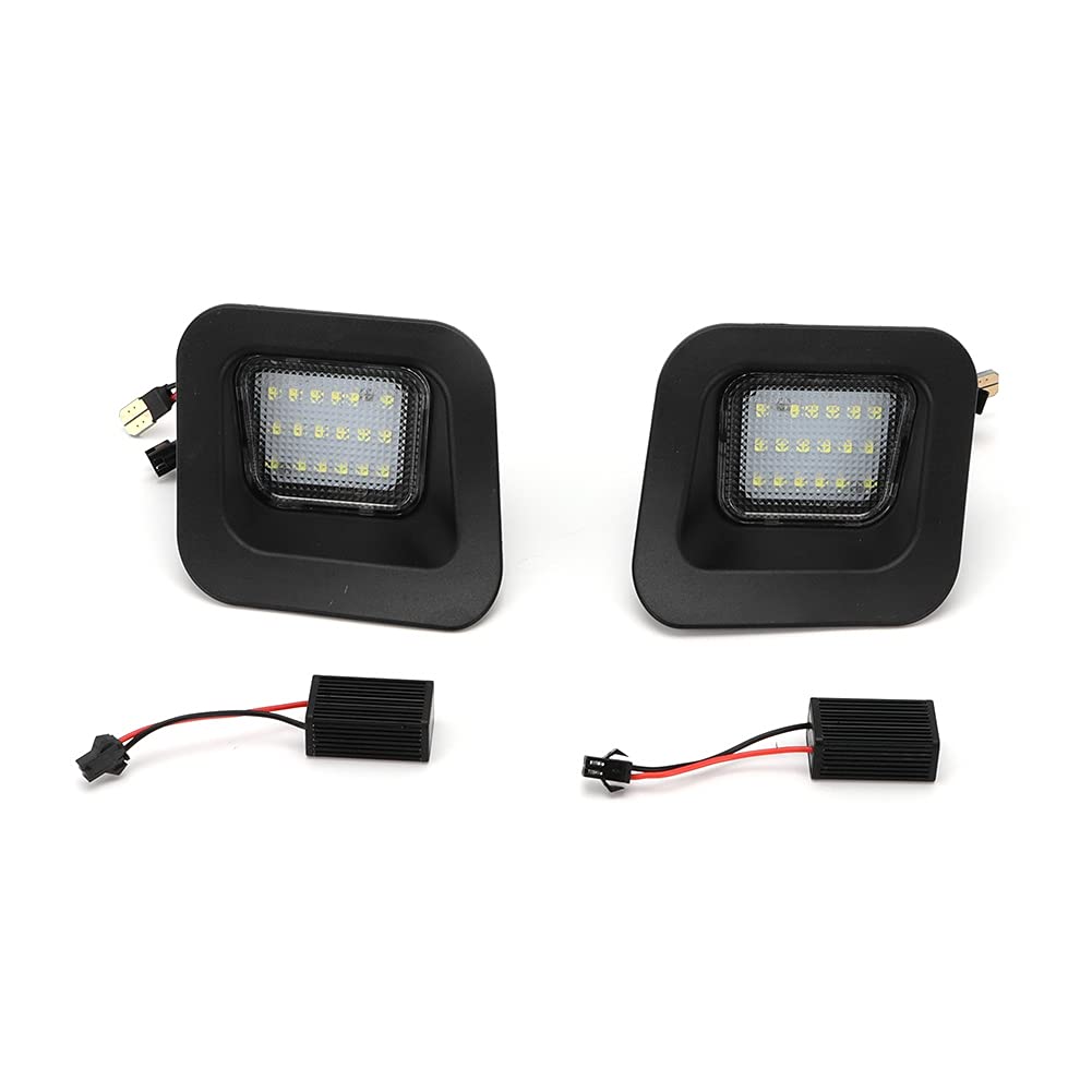 7000K 50000H LED License Plate Light with Decoder - Replacement for Dodge RAM 1500/2500/3500 (2003-2018) - Bright White Light for Night Visibility - Perfect for Off-Roading, Truck Upgrades & Night Driving