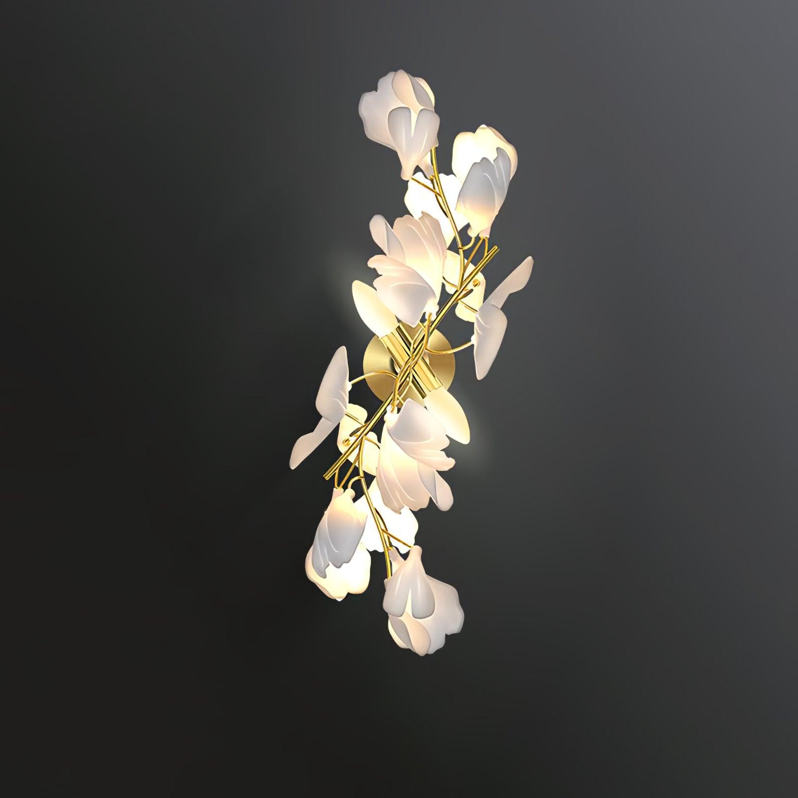 Gingko Flowers Wall Lamp - Modern LED Leaf Design for Bedroom, Living Room & Nursery Decor - Energy-Efficient Night Light with Natural Leaf Patterns