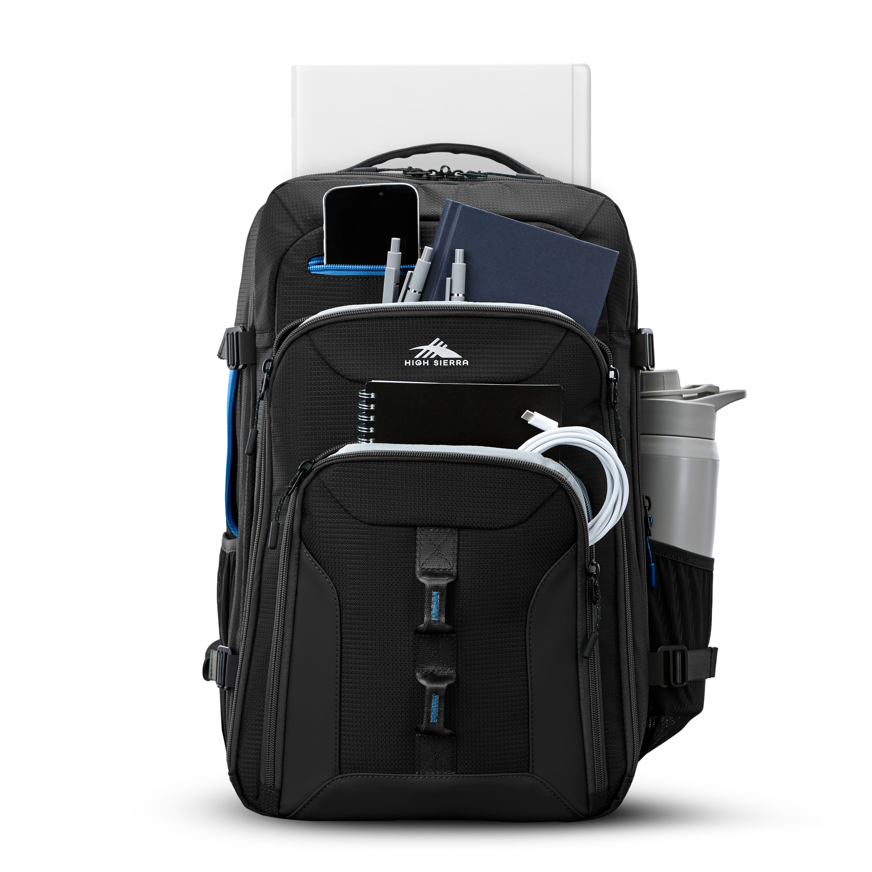 High Sierra Hi Life Travel Backpack - Durable Carry-On Backpack for Men & Women, Lightweight Hiking Daypack with Laptop Compartment - Perfect for Air Travel, Camping & Outdoor Adventures