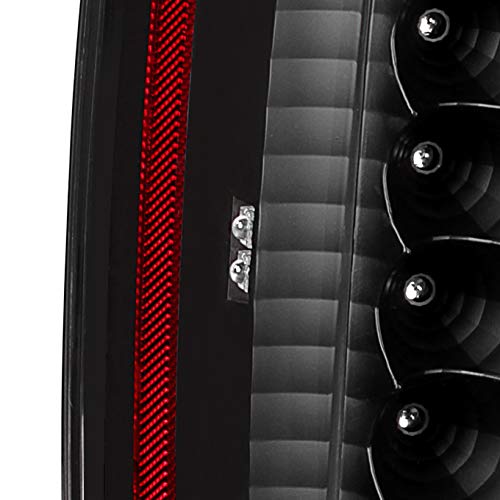 AKKON LED Tail Lights Brake Lamps Replacement for 2002-2006 Cadillac Escalade & 2003-2006 Escalade ESV - Black Housing - Enhanced Safety & Style for Night Driving & Car Customization