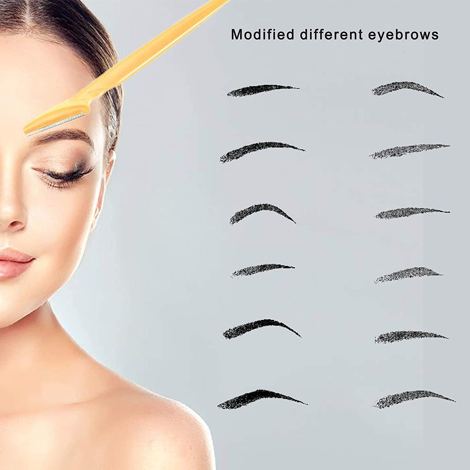 15pcs Eyebrow Razors for Women & Men - Multipurpose Facial Hair Remover, Eyebrow Shaper & Exfoliating Tool - Dermaplaning Razor for Smooth Skin Care at Home or Salon (15 Blades) - Perfect for Eyebrow Grooming, Peach Fuzz Removal & Dead Skin Exfoliation