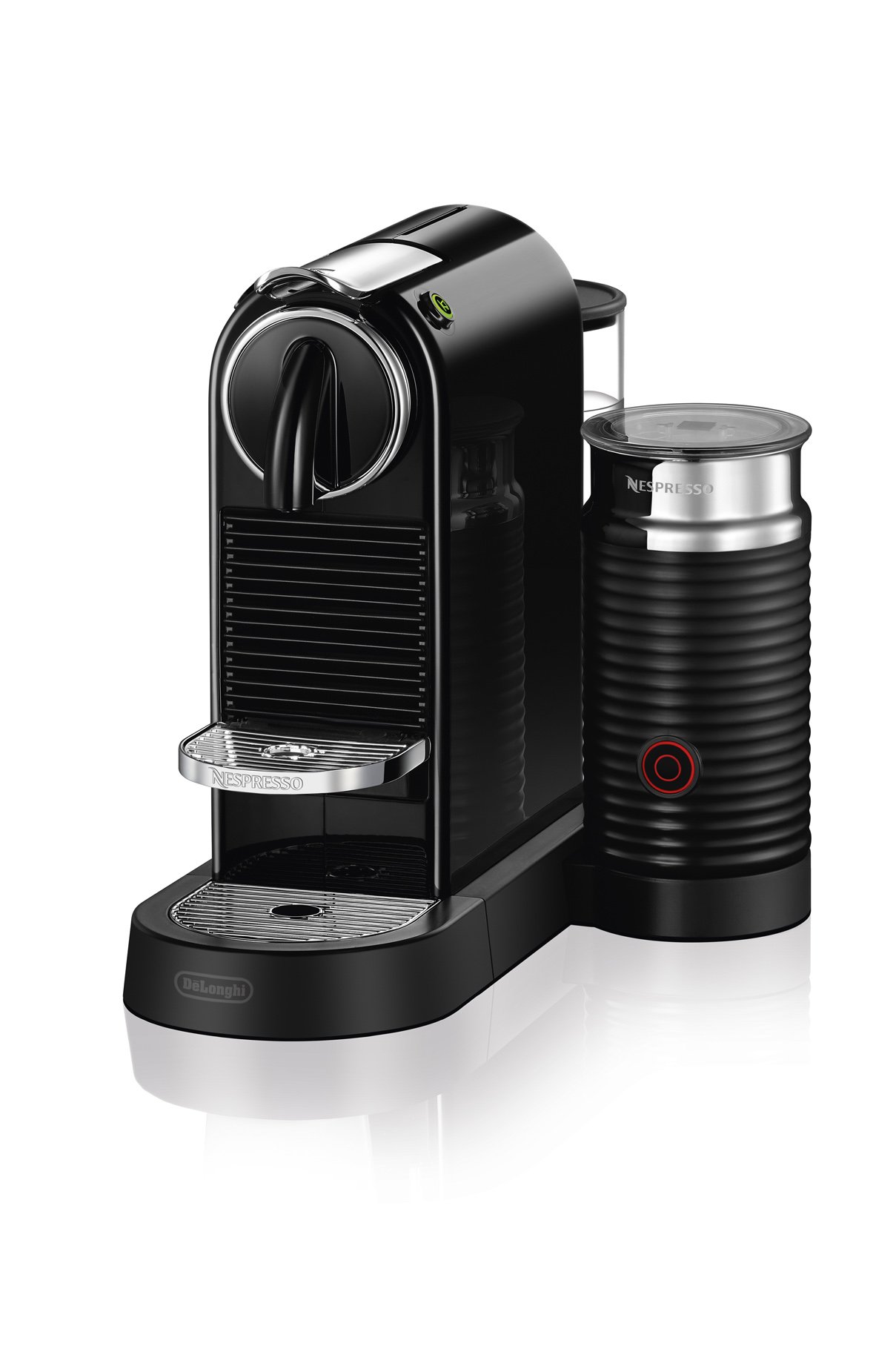 De'Longhi Nespresso CitiZ Coffee & Espresso Machine with Milk Frother - Compact Black (9.3x14.6x10.9 inches) for Home, Office & Small Spaces - Perfect for Lattes, Cappuccinos & Quick Morning Brews