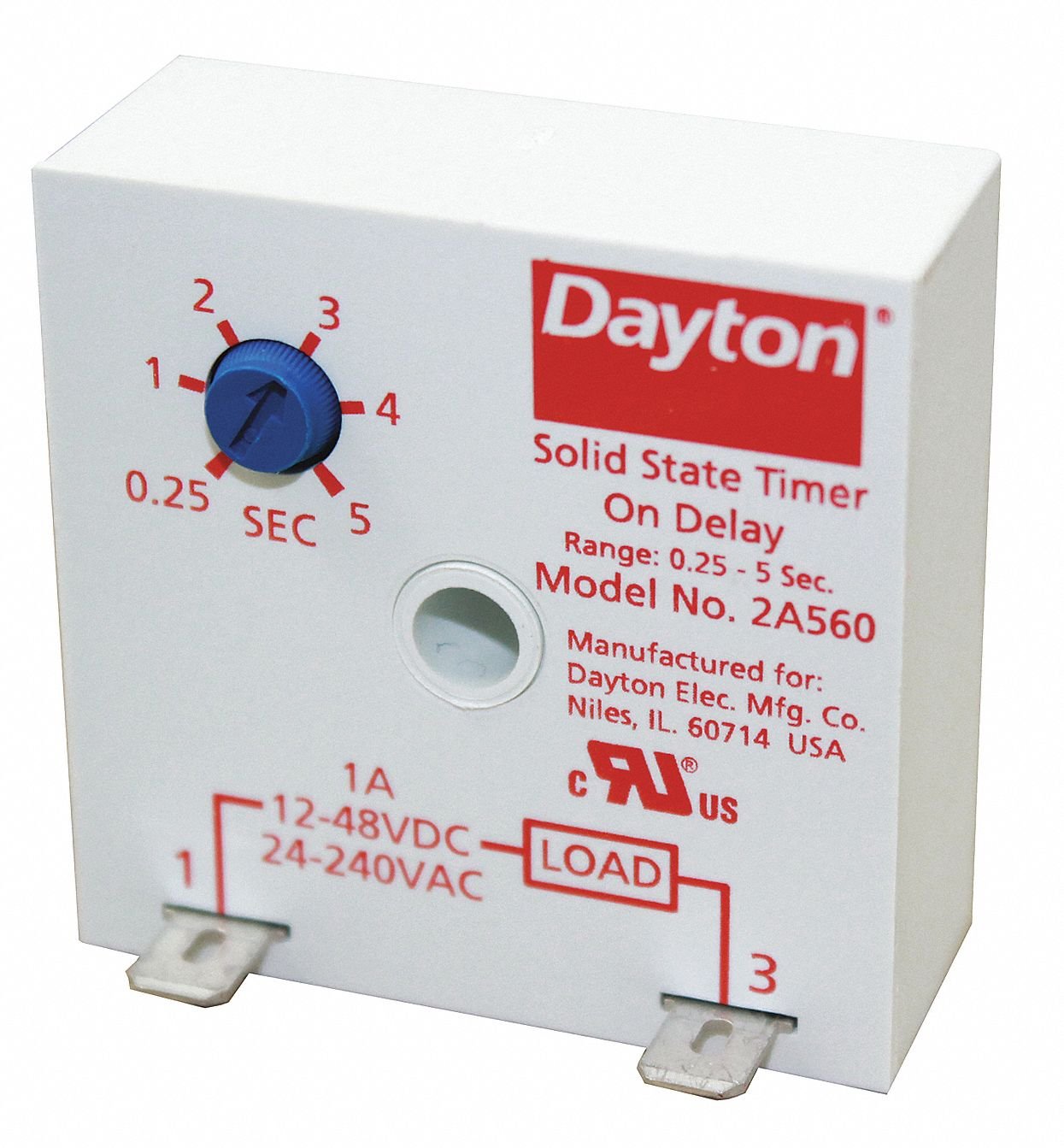 Encapsulated Timer Relay - On Delay Function, 1A Resistive Contact Rating for Industrial Automation & Control Systems | Perfect for HVAC, Machinery Timing & Electrical Equipment