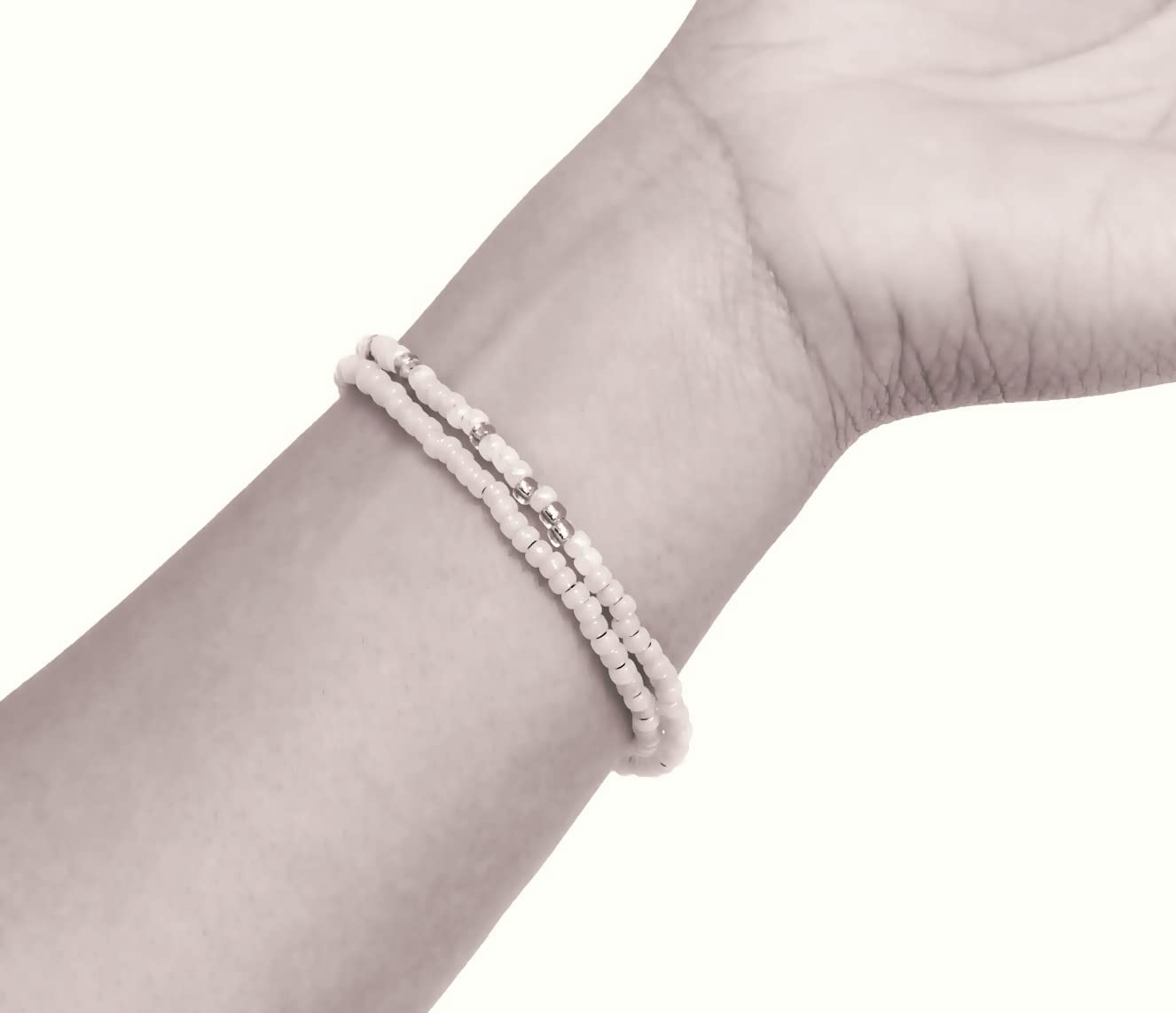 Morse Code Beaded Wrap Bracelet for Military Mom - Deployment Gift for Wife, Girlfriend, Sister & Best Friend - Prayer Stay Safe Navy Gold & White Bracelet - Perfect for Deployment, Homecoming & Military Appreciation Gifts - Made in USA