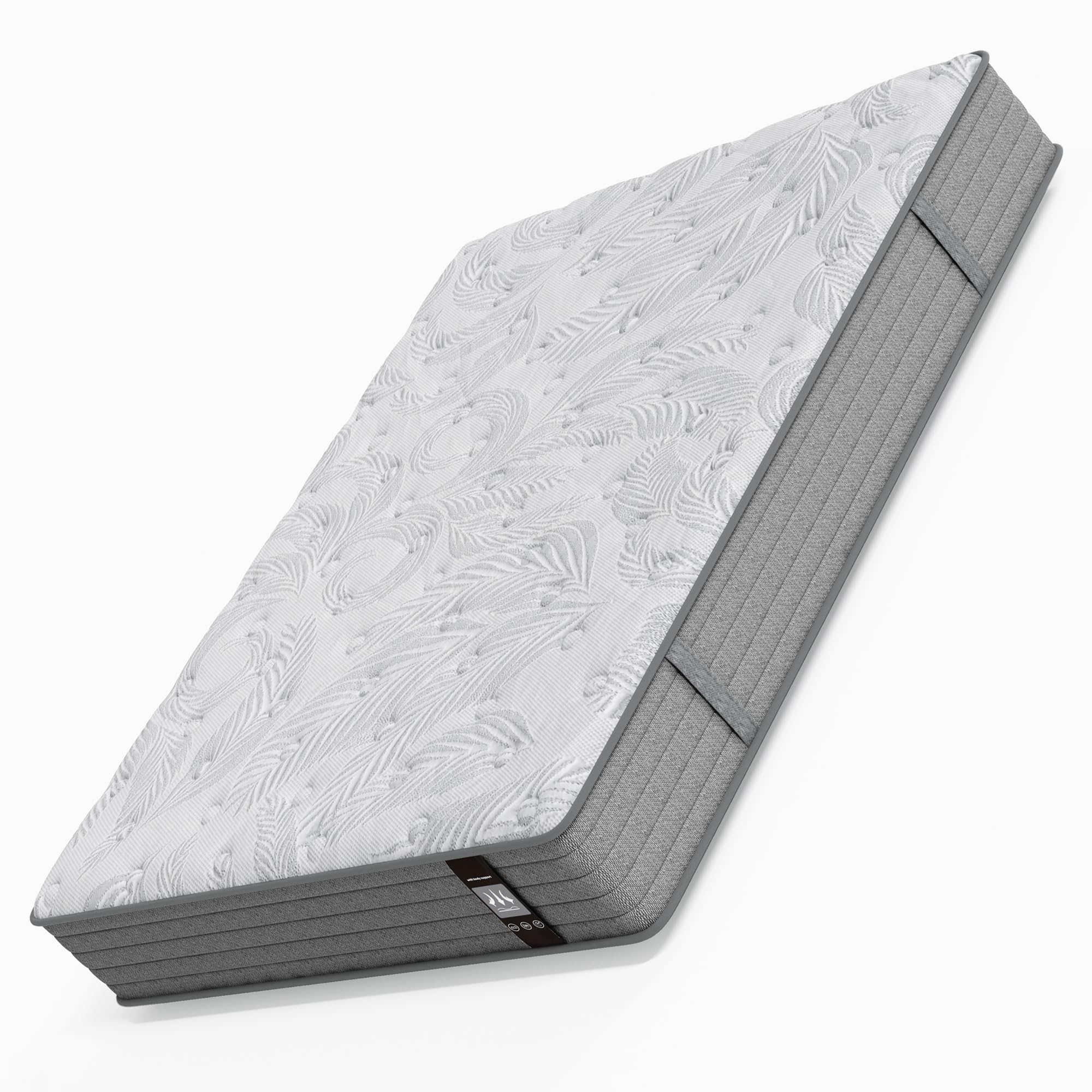 12 Inch Full Size Hybrid Mattress - Gel Memory Foam & Innerspring, CertiPUR-US Certified Medium Firm Bed - Perfect for Guest Rooms, Dorms & Small Apartments