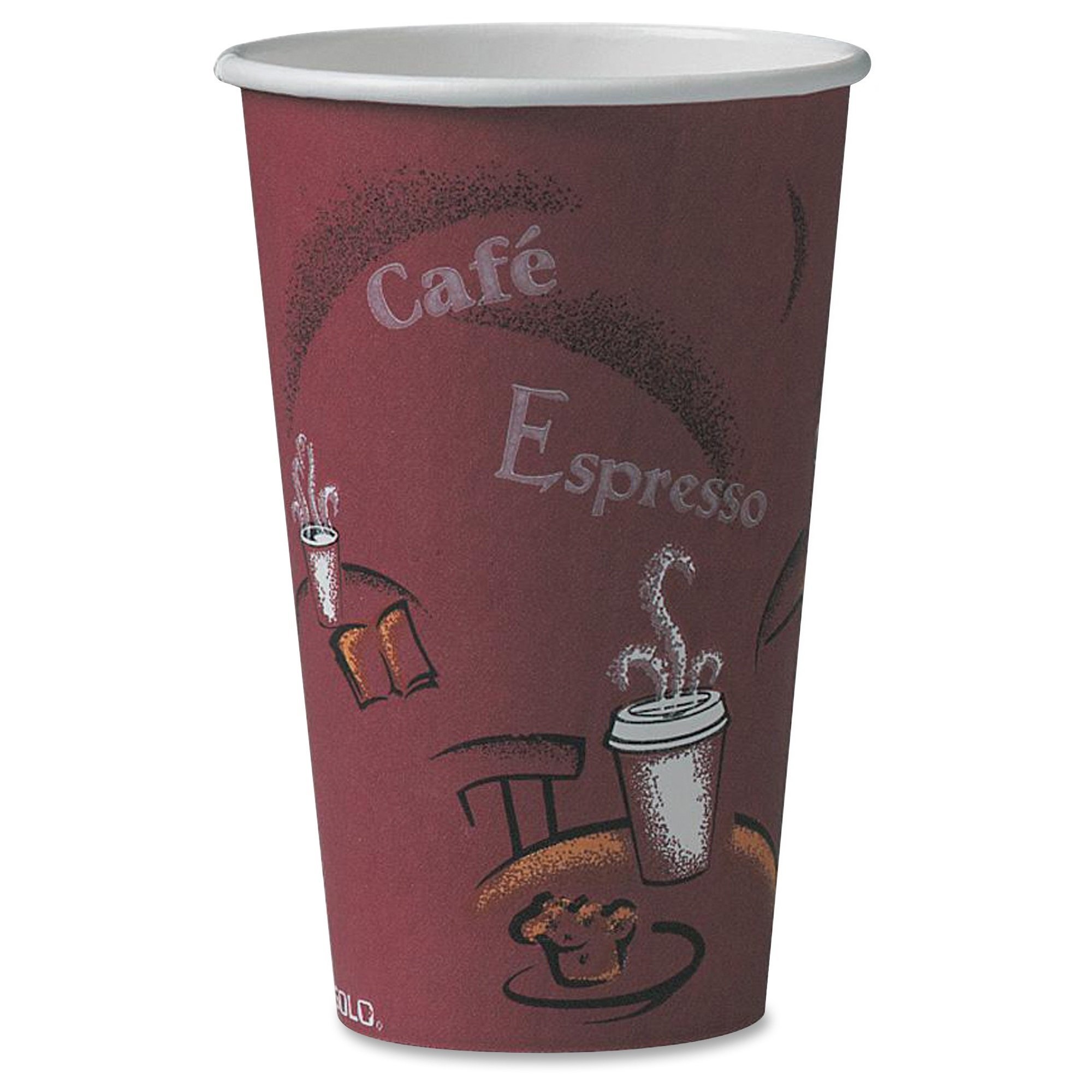 Premium Maroon Hot Drink Paper Cups with Polylined Interior - Ideal for Coffee, Tea, and Hot Beverages at Cafes, Offices, and Events