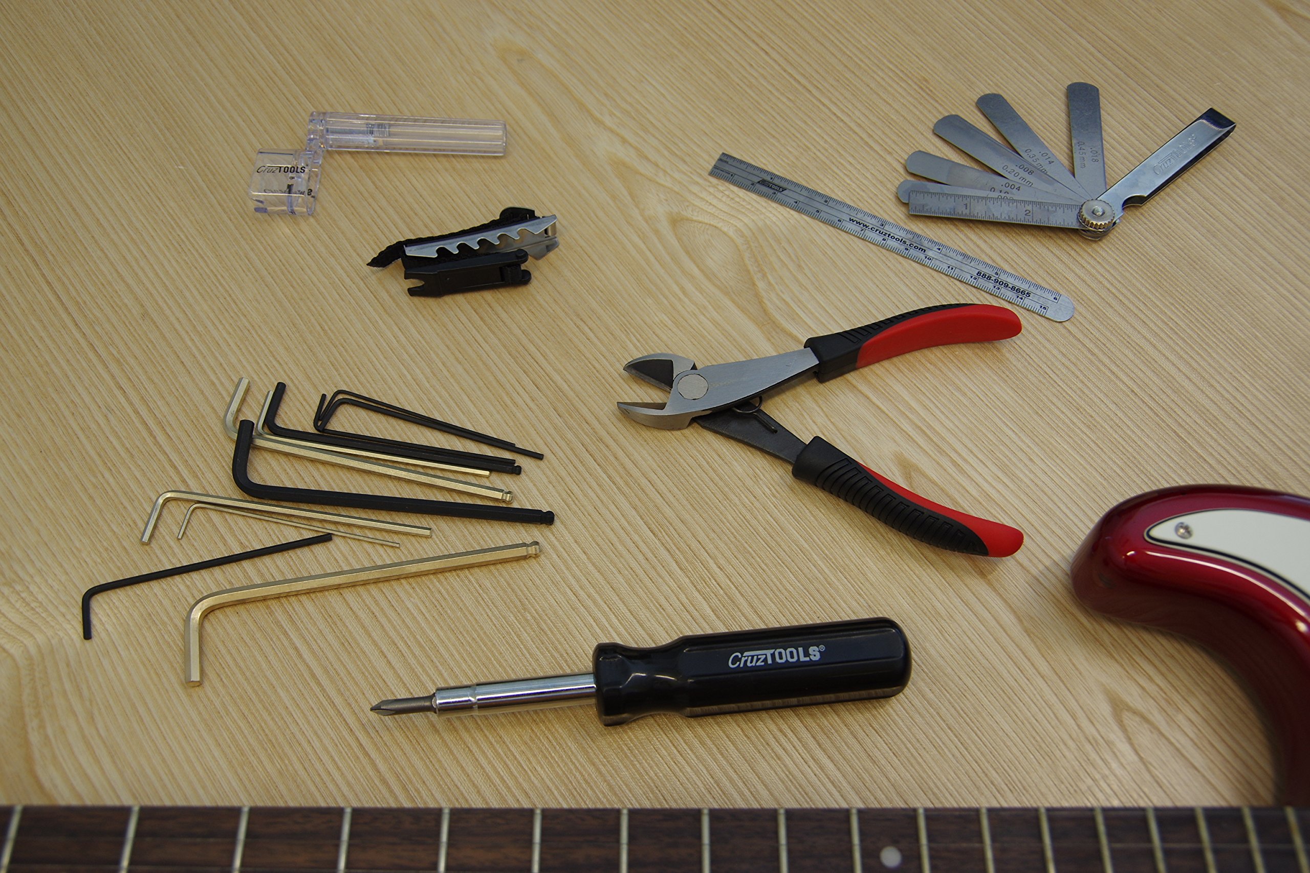 CruzTOOLS Groove Tech Guitar Maintenance Kit - Professional Guitar Repair Tools for String Change, Setup & Adjustments - Perfect for Musicians & Guitar Techs at Home or Studio