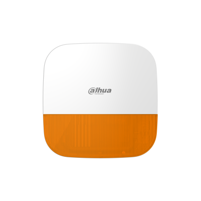 DHI ARA13 W2(868) Wireless Outdoor Siren with Orange Strobe Light - Ideal for Home Security, Alarm Systems, and Emergency Alerts