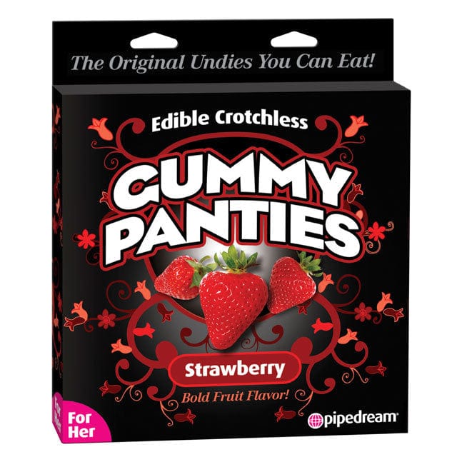 Strawberry Flavored Edible Gummy Panties - Sweet & Playful Adult Dessert Underwear for Romantic Nights & Bachelorette Parties