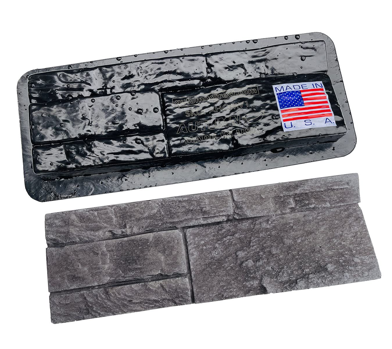 Durable Concrete Veneer Molds for DIY Projects - Set of 6 Unique Designs for Veneer Panels & Stones | Perfect for Home Decor, Garden Landscaping & Wall Cladding
