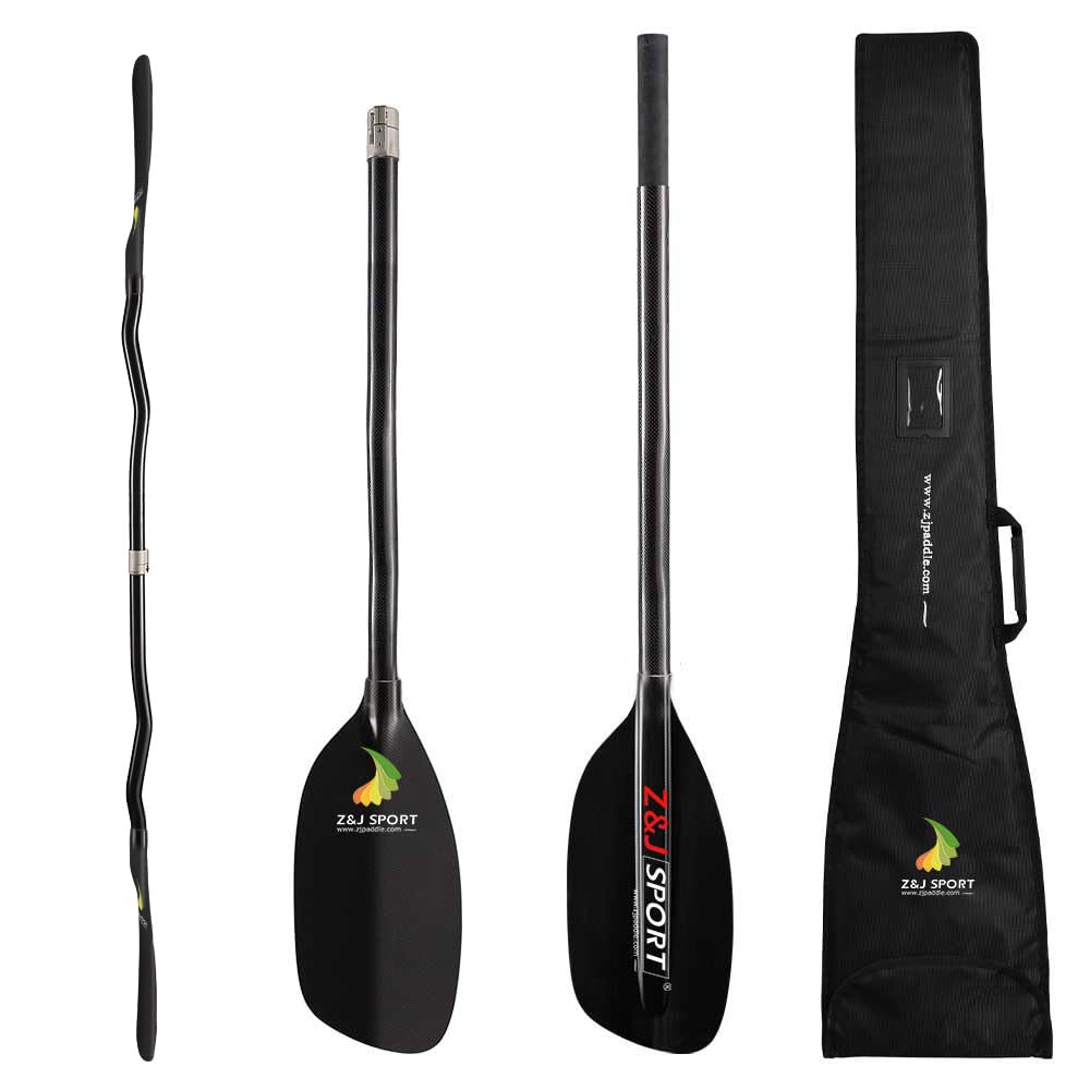 Premium Full Carbon Whitewater Kayak Paddle - Ultra Lightweight 2-Piece Paddle for Whitewater, River Running & Creeking | Includes Free Paddle Bag | Perfect for Adventure Sports & Outdoor Water Activities