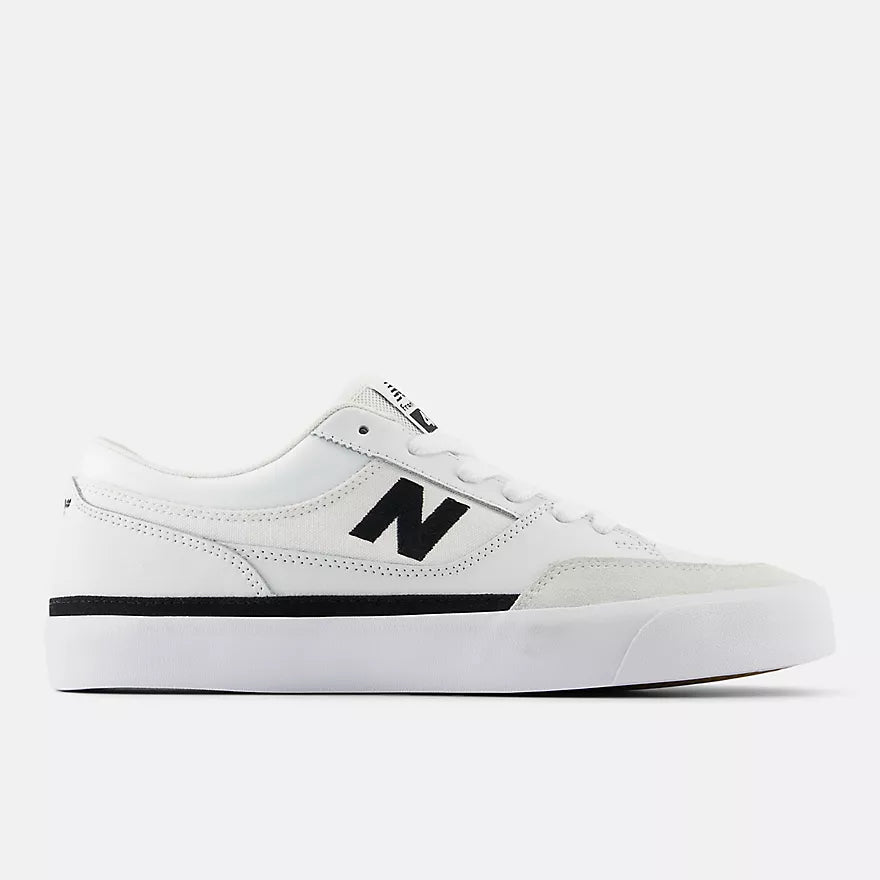 New Balance Numeric NM417LWW Franky Villani 417 Low Skate Shoes - White/Black - Durable & Comfortable for Street Skating & Casual Wear