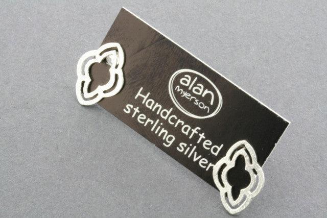 Double Club Stud Earrings for Women - 14K Gold Plated Hypoallergenic Studs - Perfect for Parties, Weddings & Everyday Wear