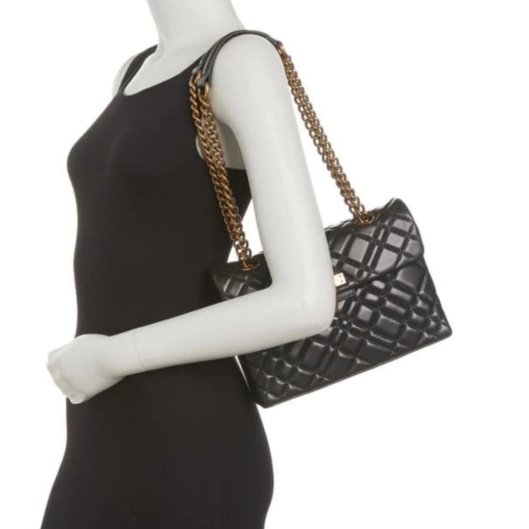 Kurt Geiger London Brixton Quilted Lock Bag - Stylish Designer Handbag for Women, Perfect for Work, Evening & Travel | Luxury Crossbody Purse with Secure Lock Closure