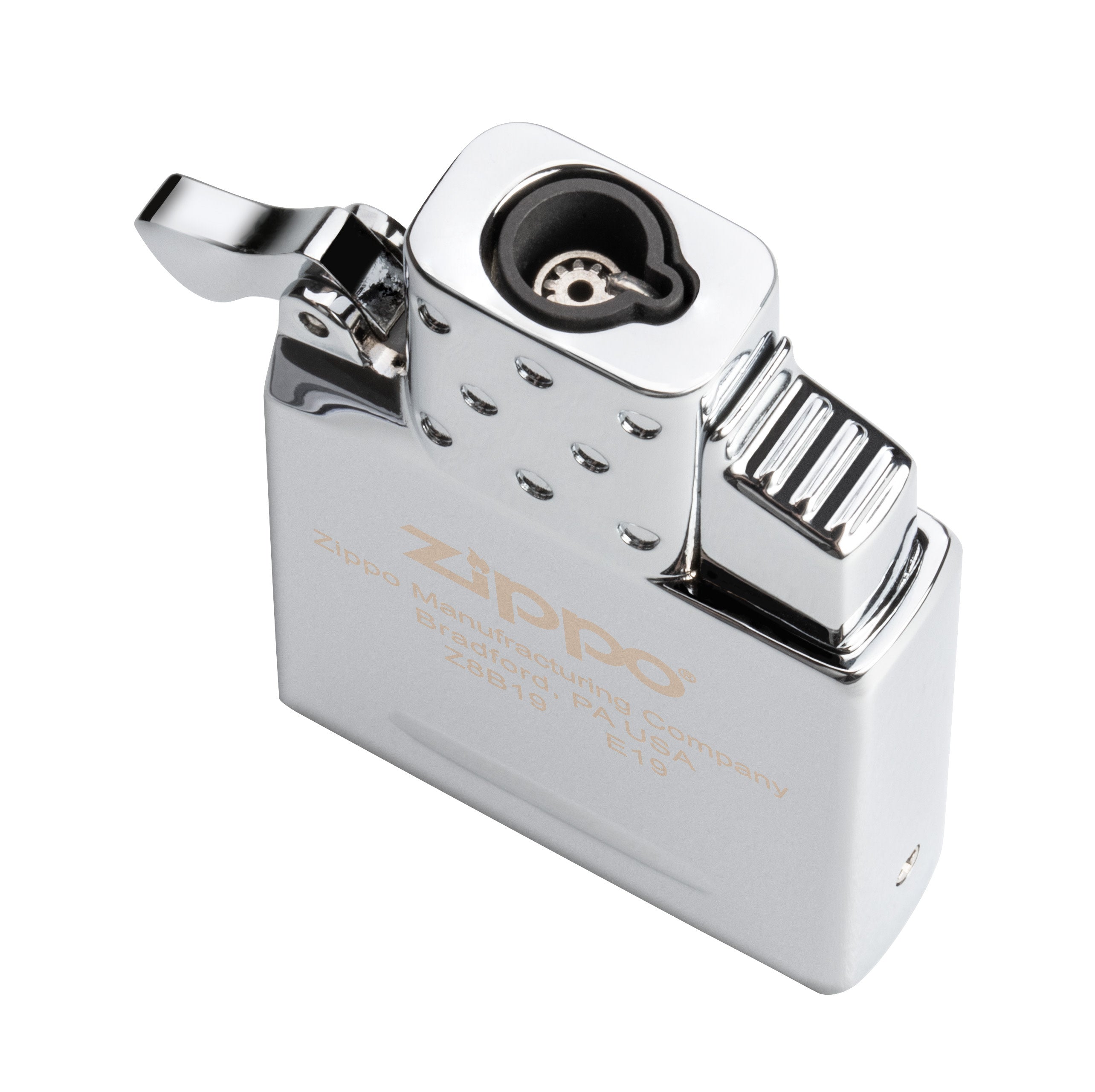 Premium Single Torch Butane Lighter Insert - Windproof Refillable Lighter for Cigars, Camping & Outdoor Use