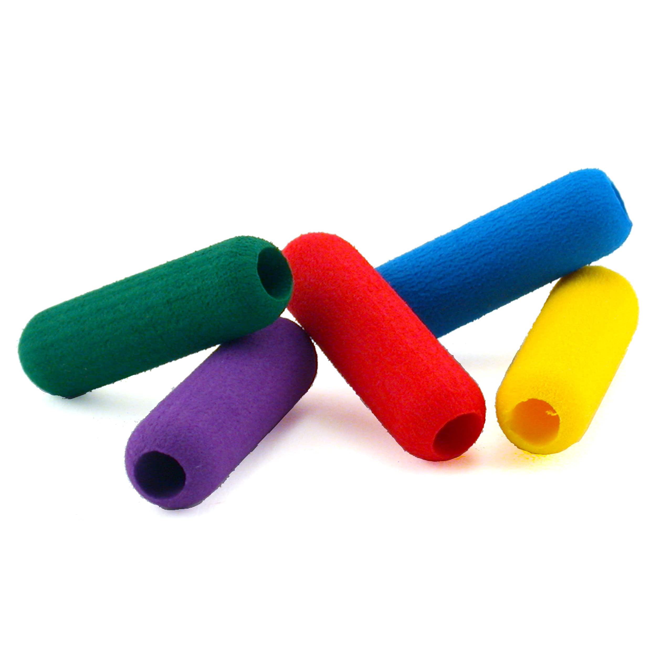 The Pencil Grip The Classics Soft Foam Pencil Grips - Ergonomic Writing Aid for Left & Right Handed Users, 1.5 Inch Long, Assorted Colors (12 Pack) - Perfect for Kids, Students & Adults to Improve Handwriting & Reduce Fatigue