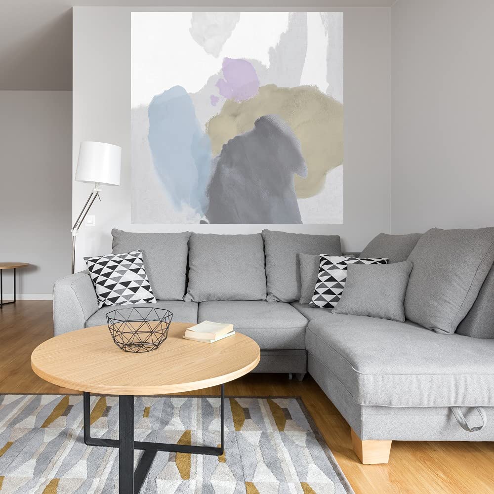 Paul Duncan Chroma Brush Fine Art Canvas - 37x37 Inch Modern Wall Decor for Living Room, Bedroom, Office & More - Ready to Hang Painting for Home & Commercial Spaces