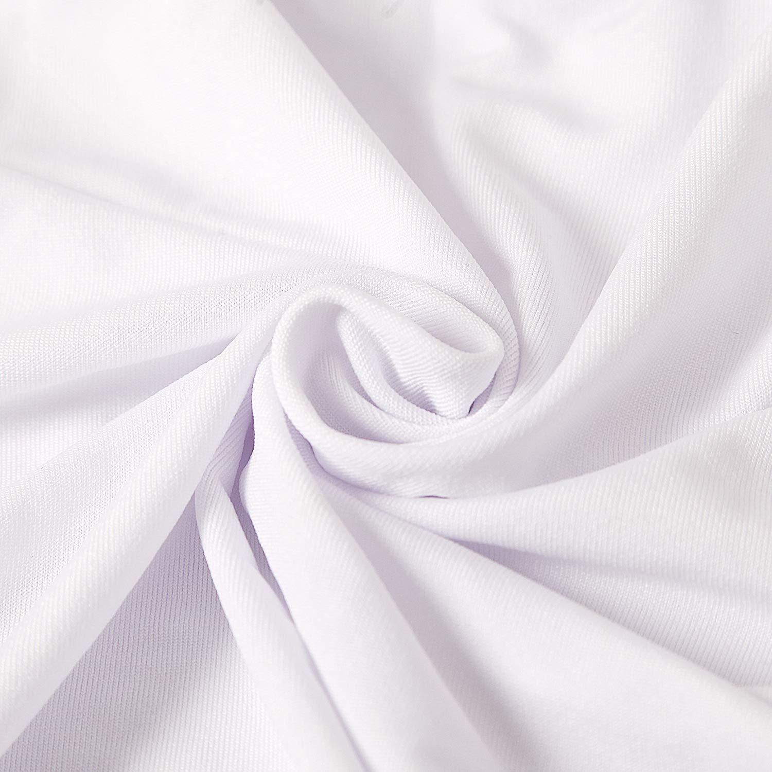 Peomeise 100pcs Stretch Spandex Chair Covers - Elastic Banquet Chair Slipcovers for Wedding, Party, Dining & Events (White, Pack of 100) - Perfect for Home Decor, Restaurant Setup & Special Occasions