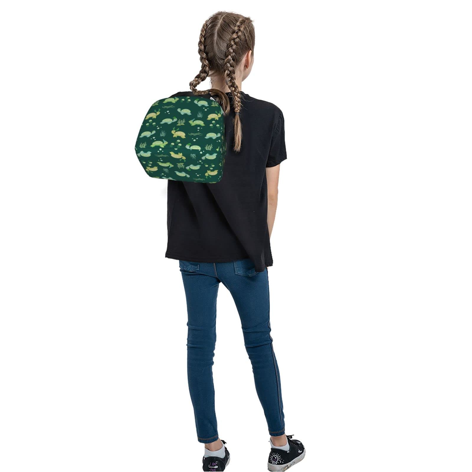 Cute Animal Insulated Lunch Box for Teens - Reusable Thermal Lunch Bag with Turtle Design for School, Work, Travel & Picnic - Portable Meal Container for Boys & Girls
