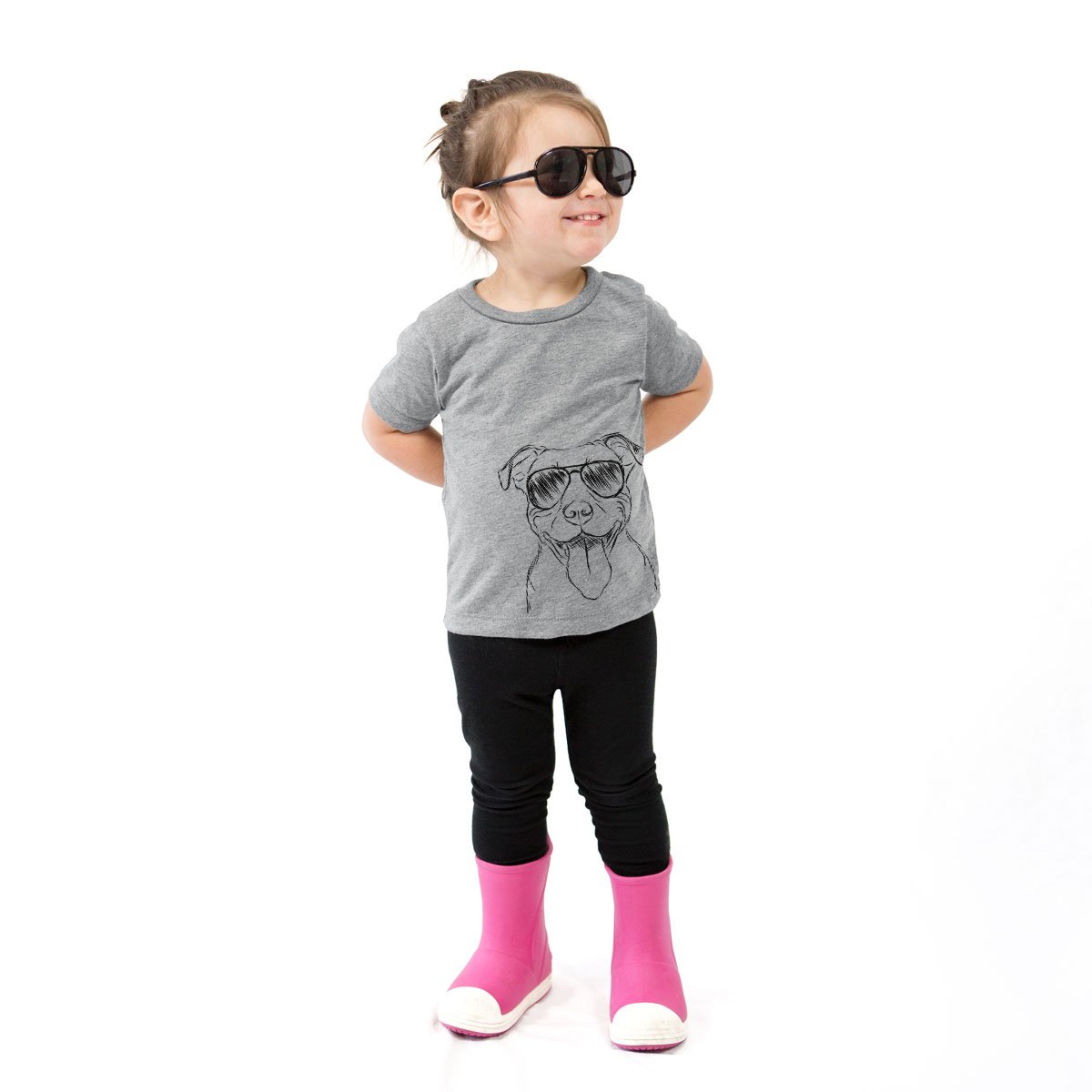 **Inkopious Major The Pitbull Dog Youth Unisex Crewneck Sweatshirt - Small Grey - Soft & Comfortable for Boys & Girls - Perfect for School, Playdates & Casual Wear**