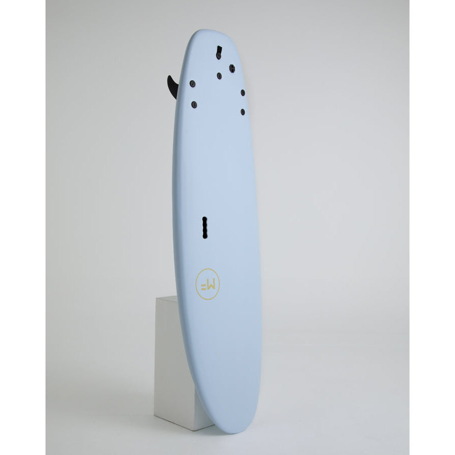 MF Mick Fanning Beastie 9'0 Surfboard - Premium Super Soft Tri Fin Sky Blue Design for Beginners & Professionals | Perfect for Beach Waves, Surf Training & Ocean Adventures