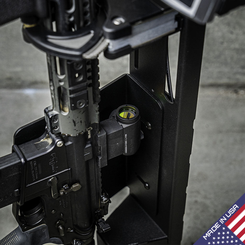 6-Gun Ready to Deploy Rifle Rack - Secure Firearm Storage for Home, Vehicle & Hunting | Tactical Gun Organizer for AR-15, Shotguns & Hunting Rifles