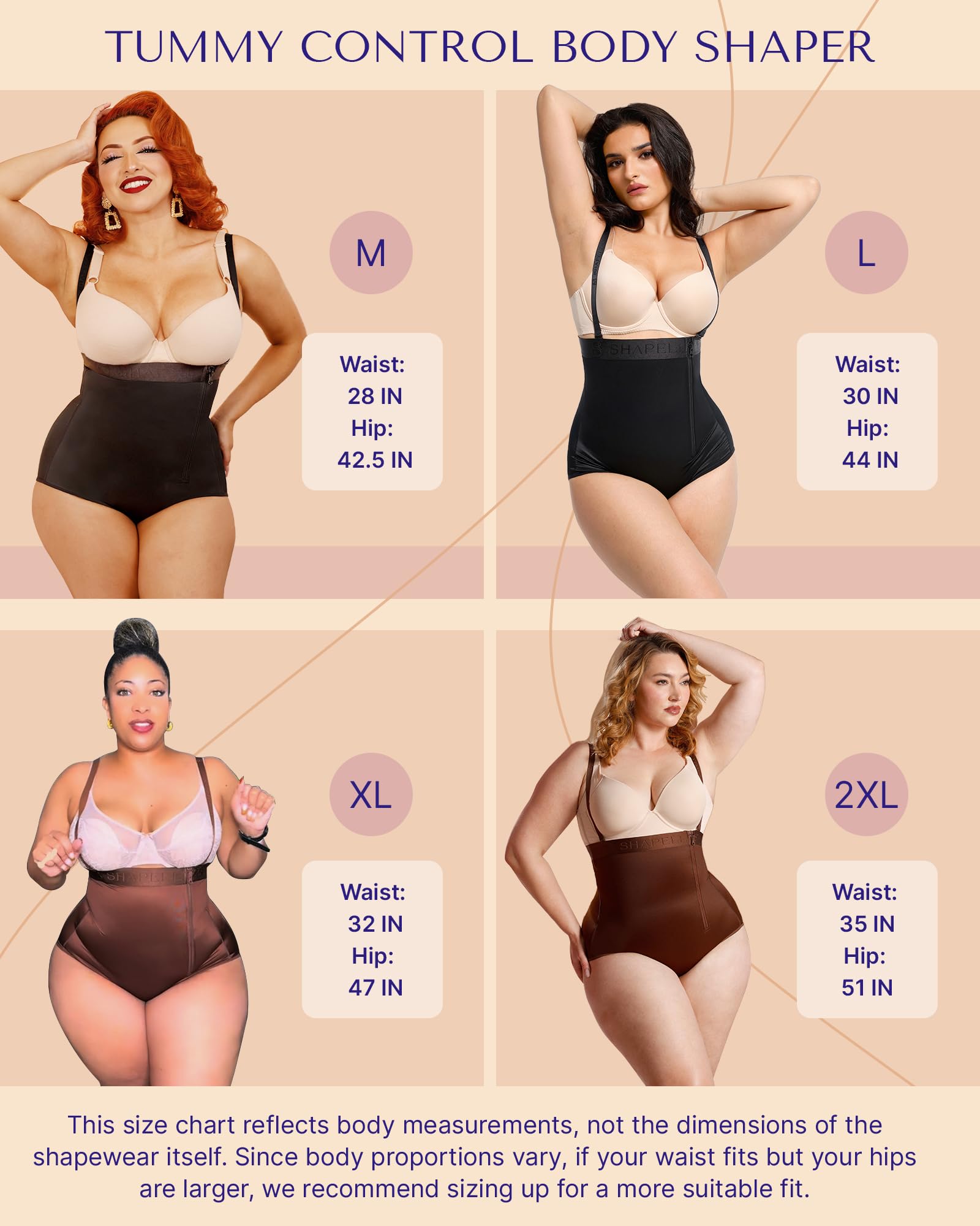 SHAPELLX High Waist Tummy Control Shapewear for Women - Body Shaper Waist Trainer Panties with Firm Compression - Perfect for Everyday Wear, Special Occasions & Postpartum Recovery