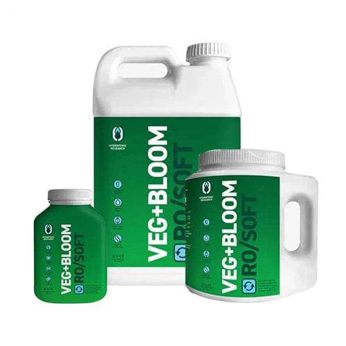 Veg + Bloom RO / Soft Base Hydroponic Nutrient Solution for Indoor Plants - Perfect for Hydroponics, Aquaponics, and Indoor Gardening
