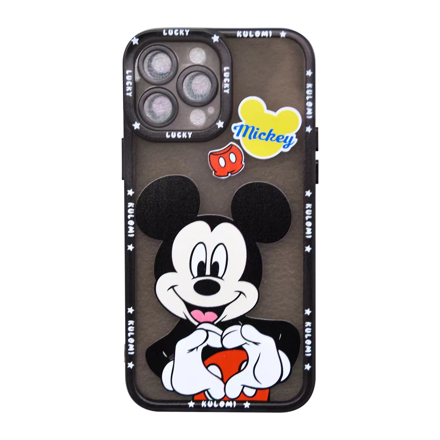 Mickey Mouse iPhone 13 Pro Max Case - Cute Cartoon Soft TPU Slim Protective Clear Cover for Girls, Boys, Women & Kids | Perfect for School, Travel & Everyday Use | 6.7 Inch Disney Mickey Mouse Phone Case