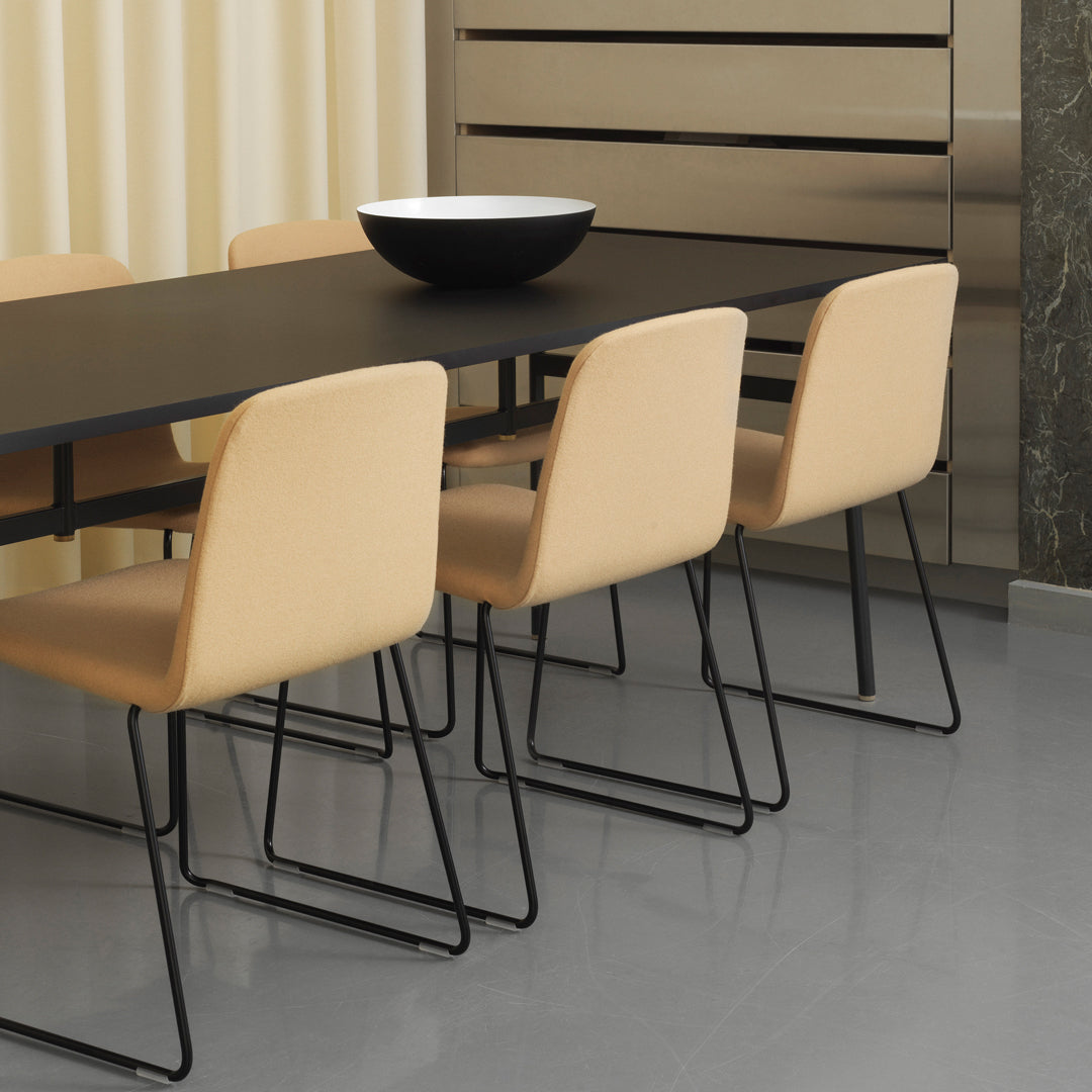 Just Chair - Premium Steel Fully Upholstered Stackable Chair for Office, Dining Room & Conference | Durable & Comfortable Seating Solution